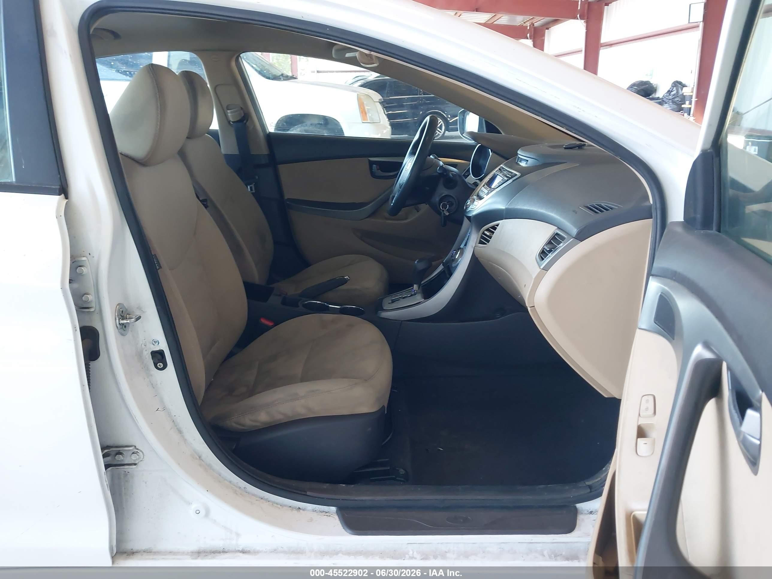 2011 Hyundai Elantra Gls White vin: 5NPDH4AEXBH024744
