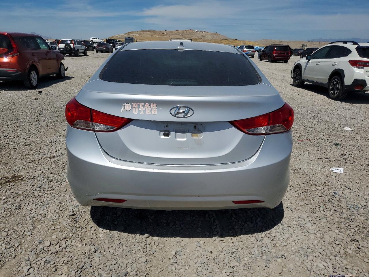 2011 Hyundai Elantra Gls Gray vin: 5NPDH4AEXBH026185