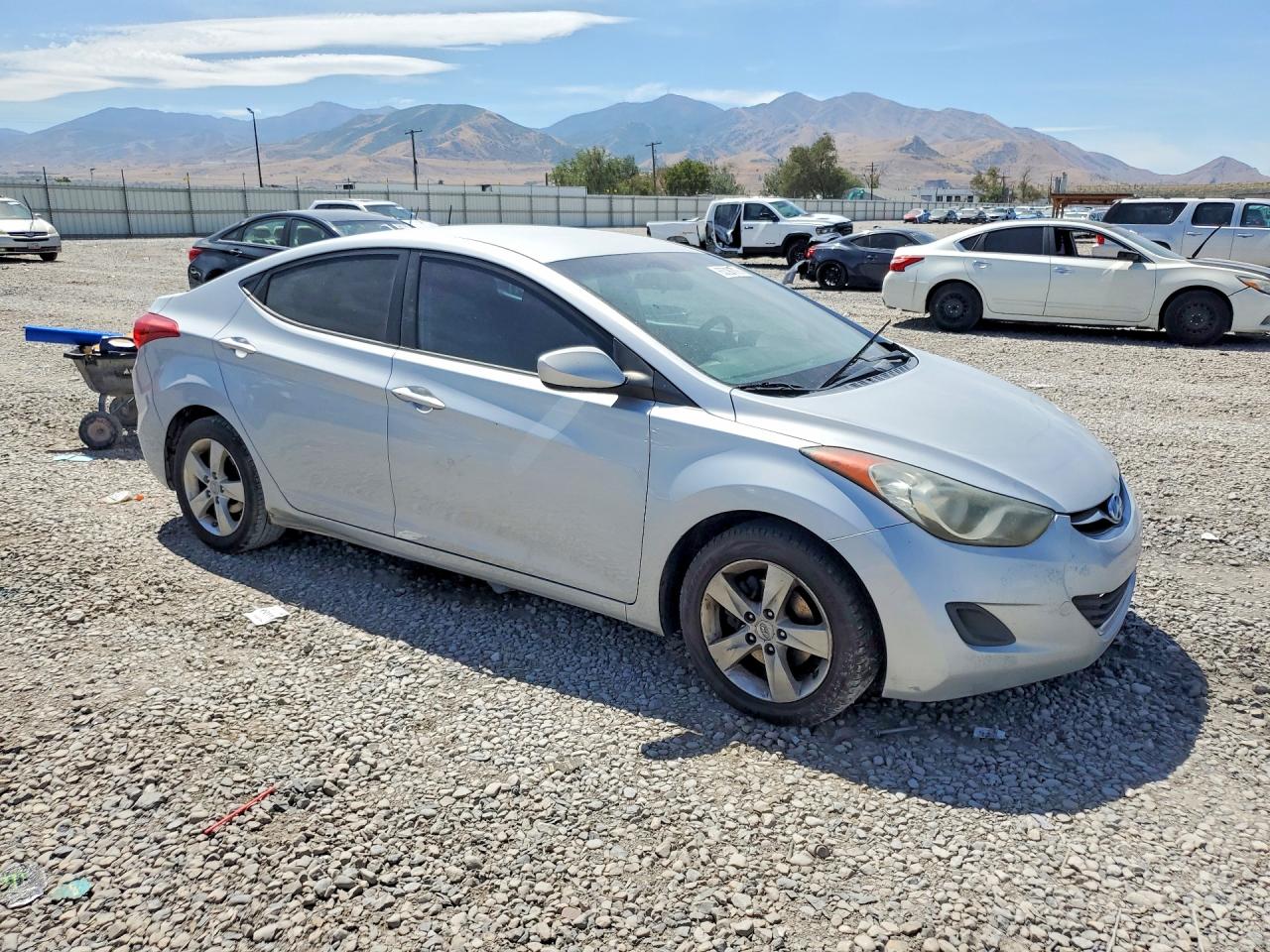 2011 Hyundai Elantra Gls Gray vin: 5NPDH4AEXBH026185