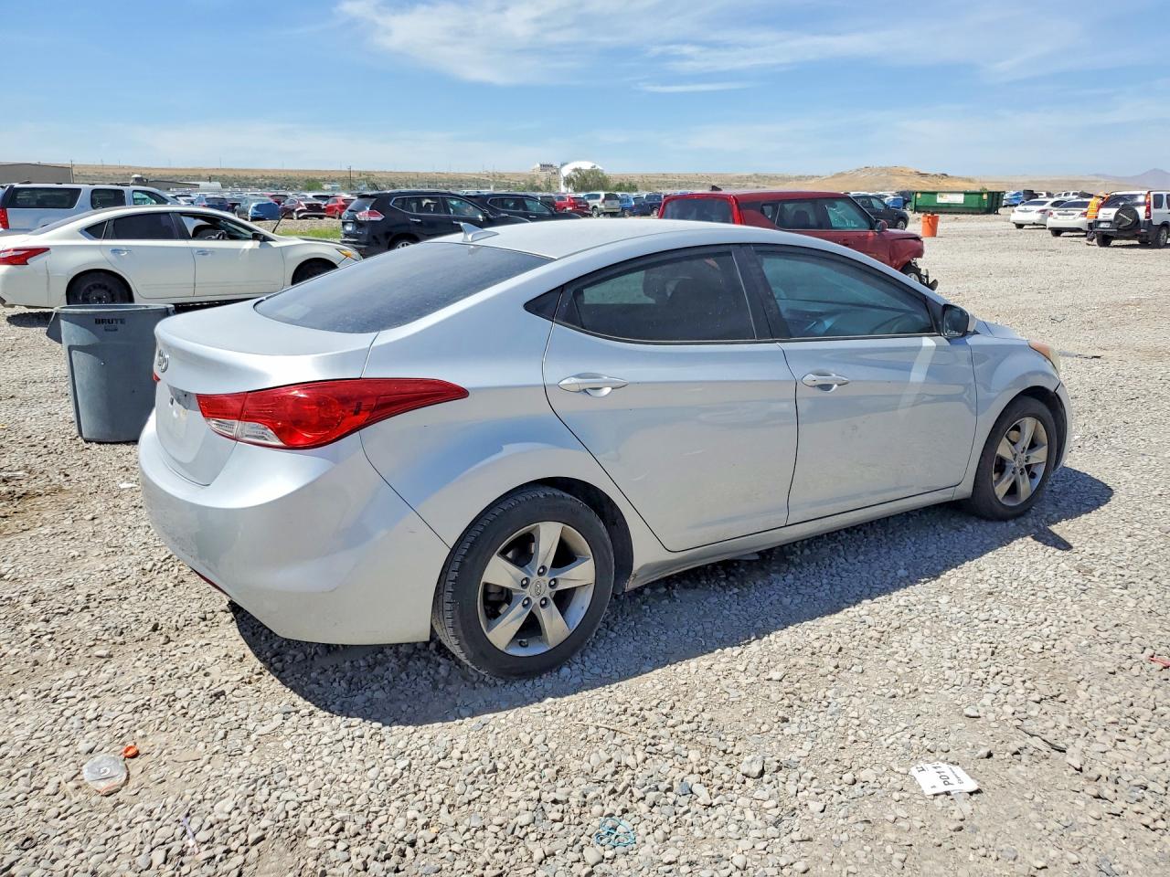 2011 Hyundai Elantra Gls Gray vin: 5NPDH4AEXBH026185