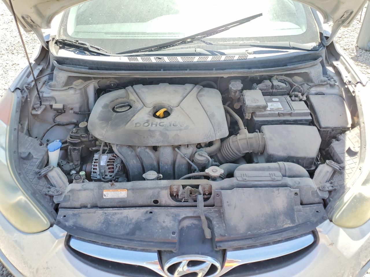 2011 Hyundai Elantra Gls Gray vin: 5NPDH4AEXBH026185