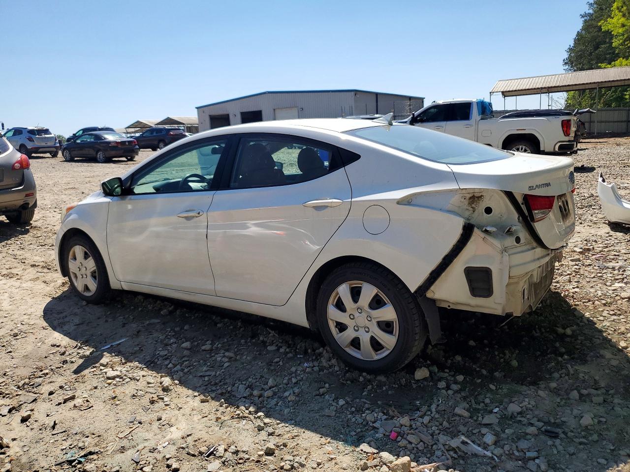 2011 Hyundai Elantra Gls White vin: 5NPDH4AEXBH027255