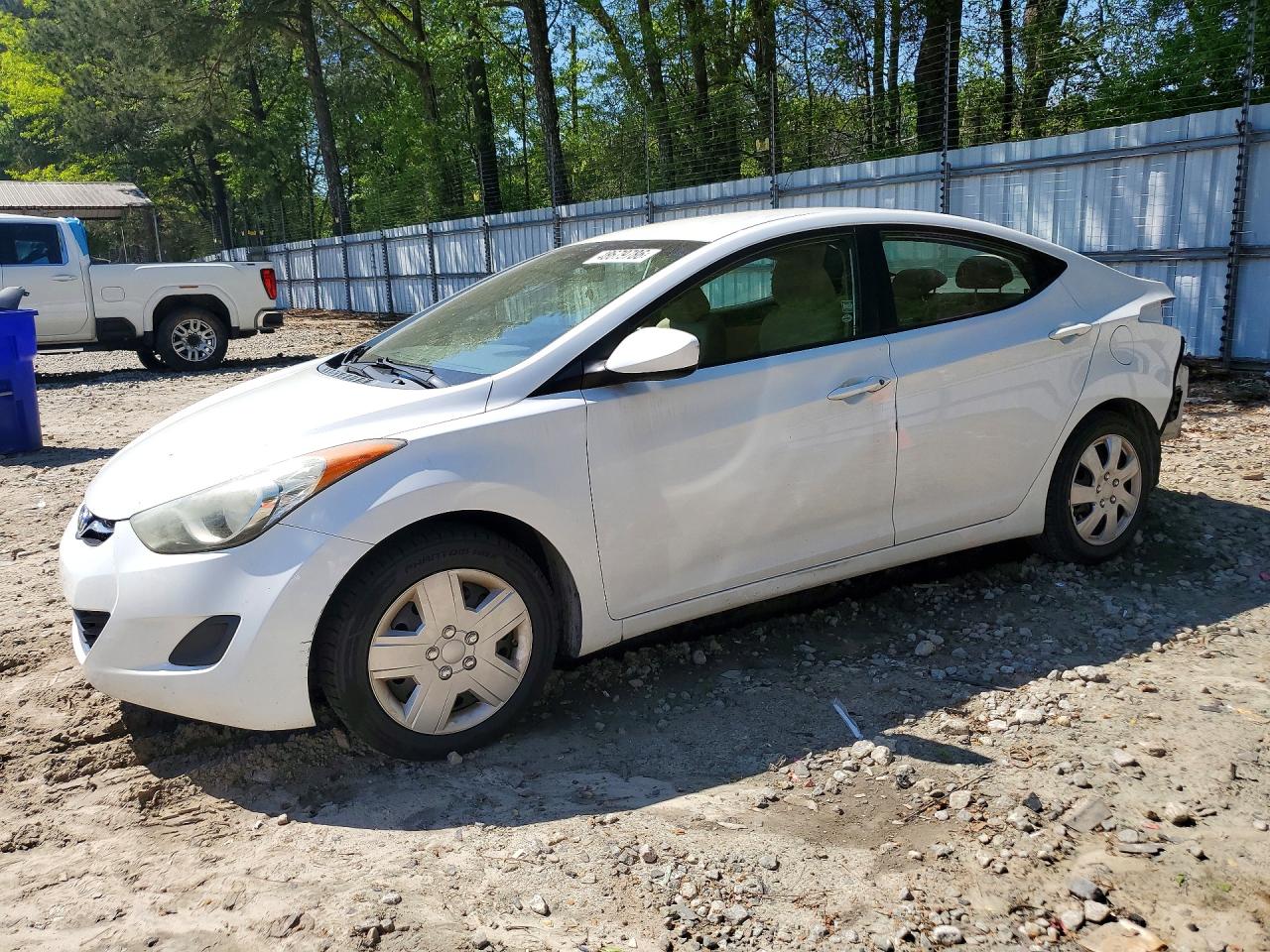 2011 Hyundai Elantra Gls White vin: 5NPDH4AEXBH027255