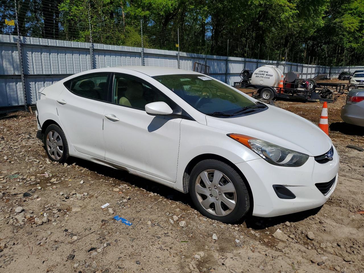 2011 Hyundai Elantra Gls White vin: 5NPDH4AEXBH027255