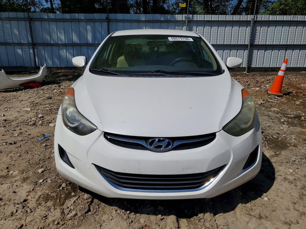 2011 Hyundai Elantra Gls White vin: 5NPDH4AEXBH027255