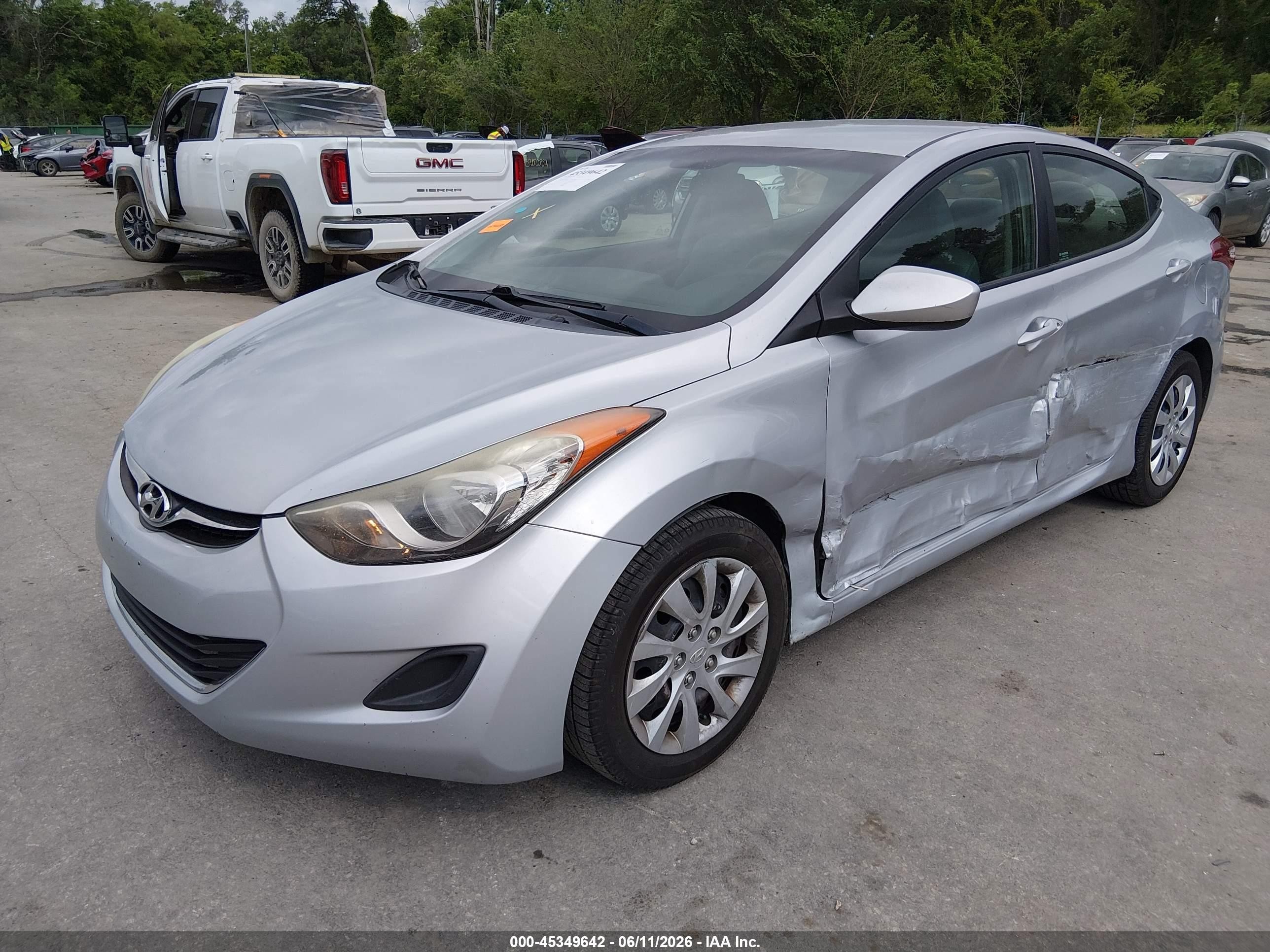 2011 Hyundai Elantra Gls Silver vin: 5NPDH4AEXBH035856