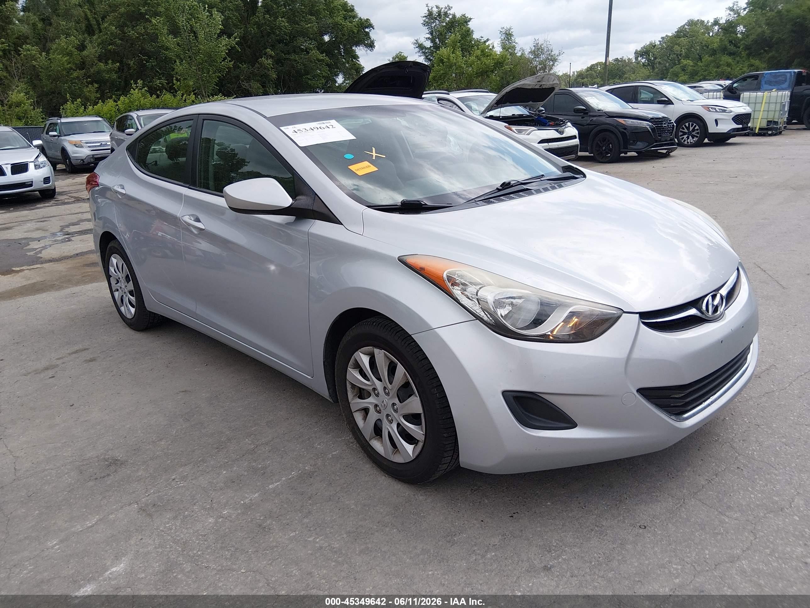 2011 Hyundai Elantra Gls Silver vin: 5NPDH4AEXBH035856