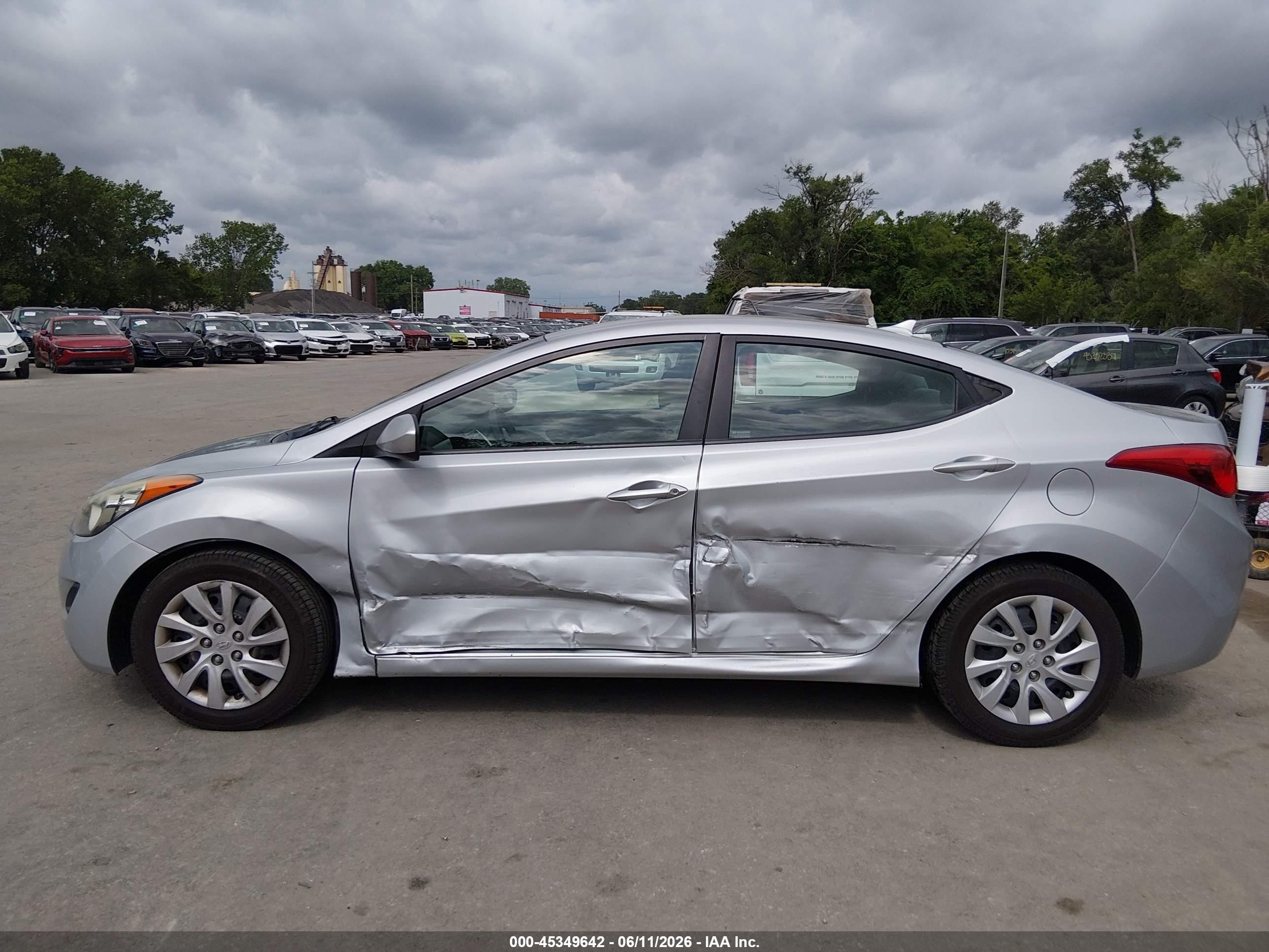 2011 Hyundai Elantra Gls Silver vin: 5NPDH4AEXBH035856