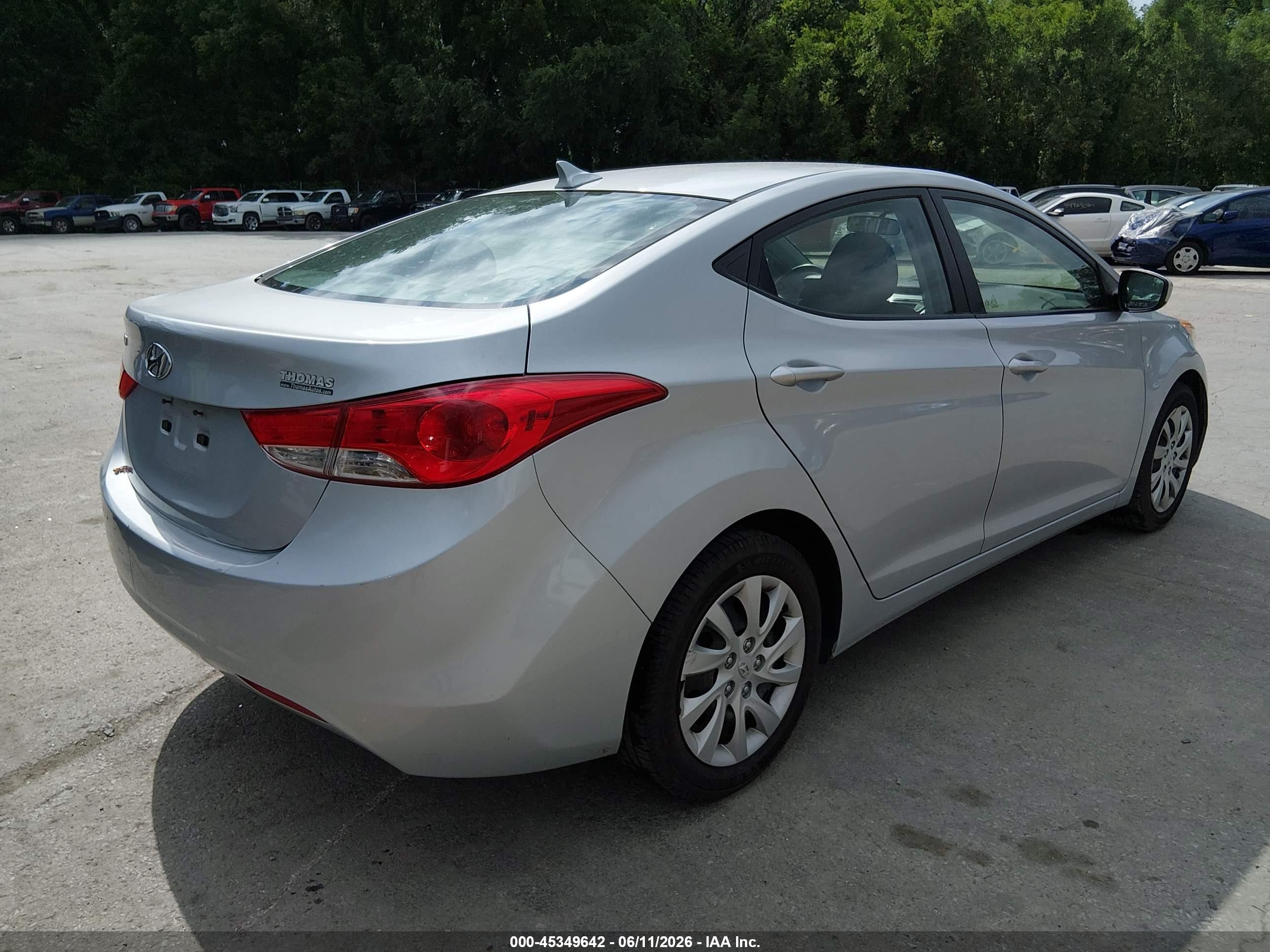 2011 Hyundai Elantra Gls Silver vin: 5NPDH4AEXBH035856