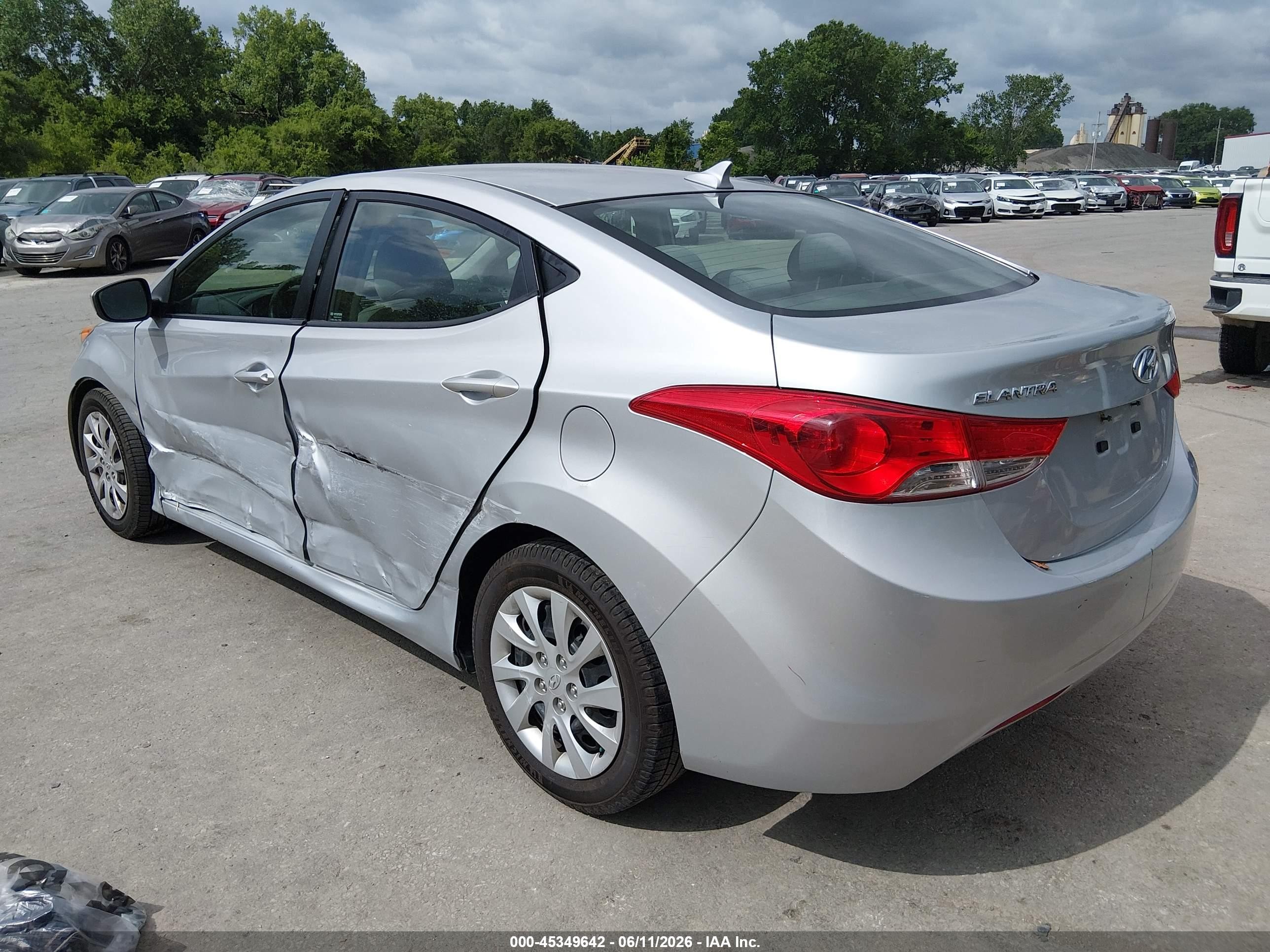 2011 Hyundai Elantra Gls Silver vin: 5NPDH4AEXBH035856