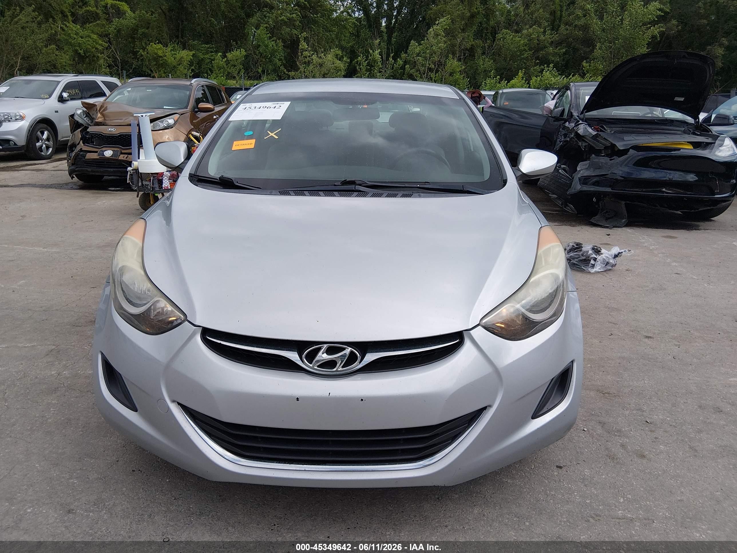 2011 Hyundai Elantra Gls Silver vin: 5NPDH4AEXBH035856
