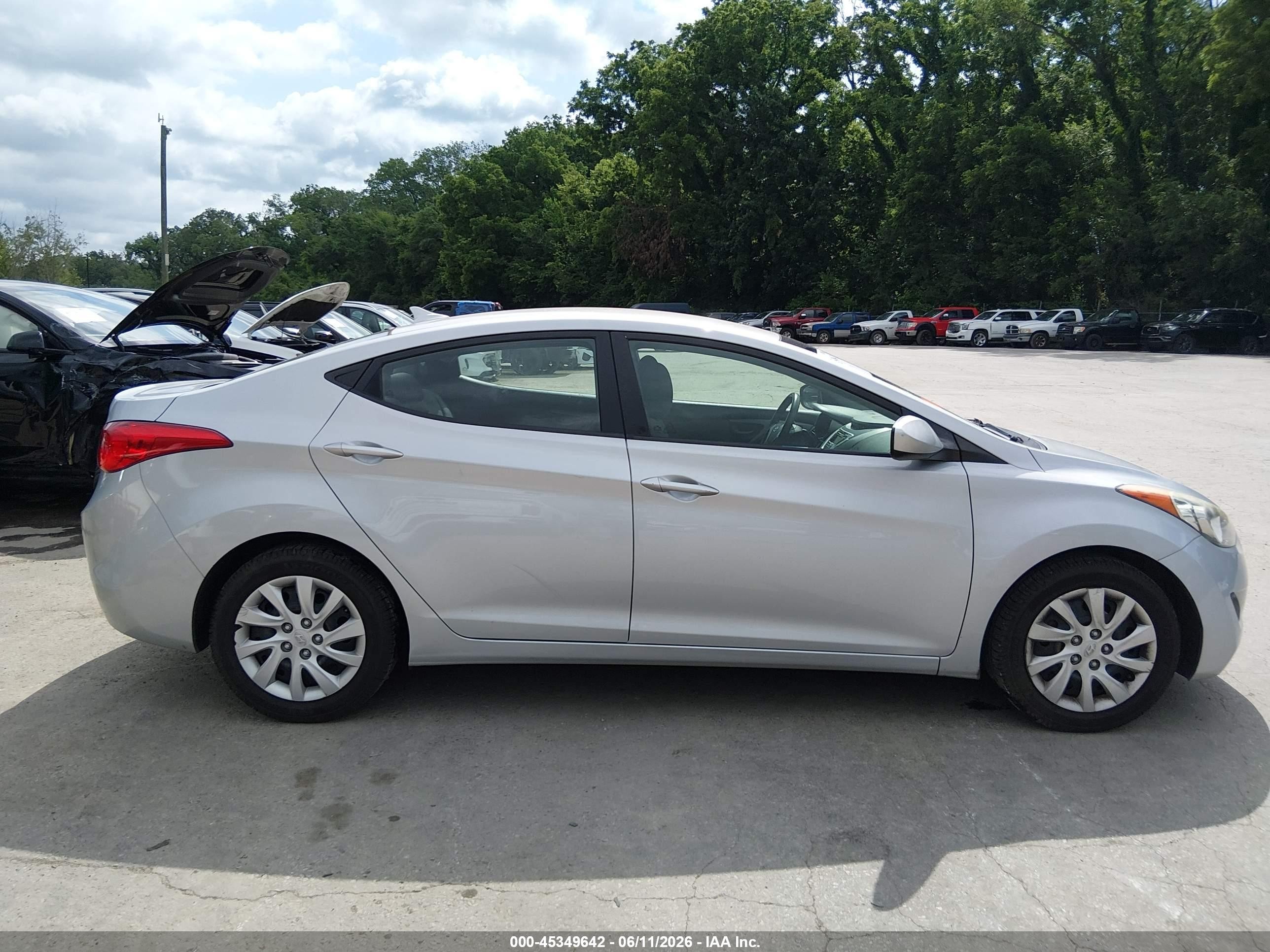 2011 Hyundai Elantra Gls Silver vin: 5NPDH4AEXBH035856
