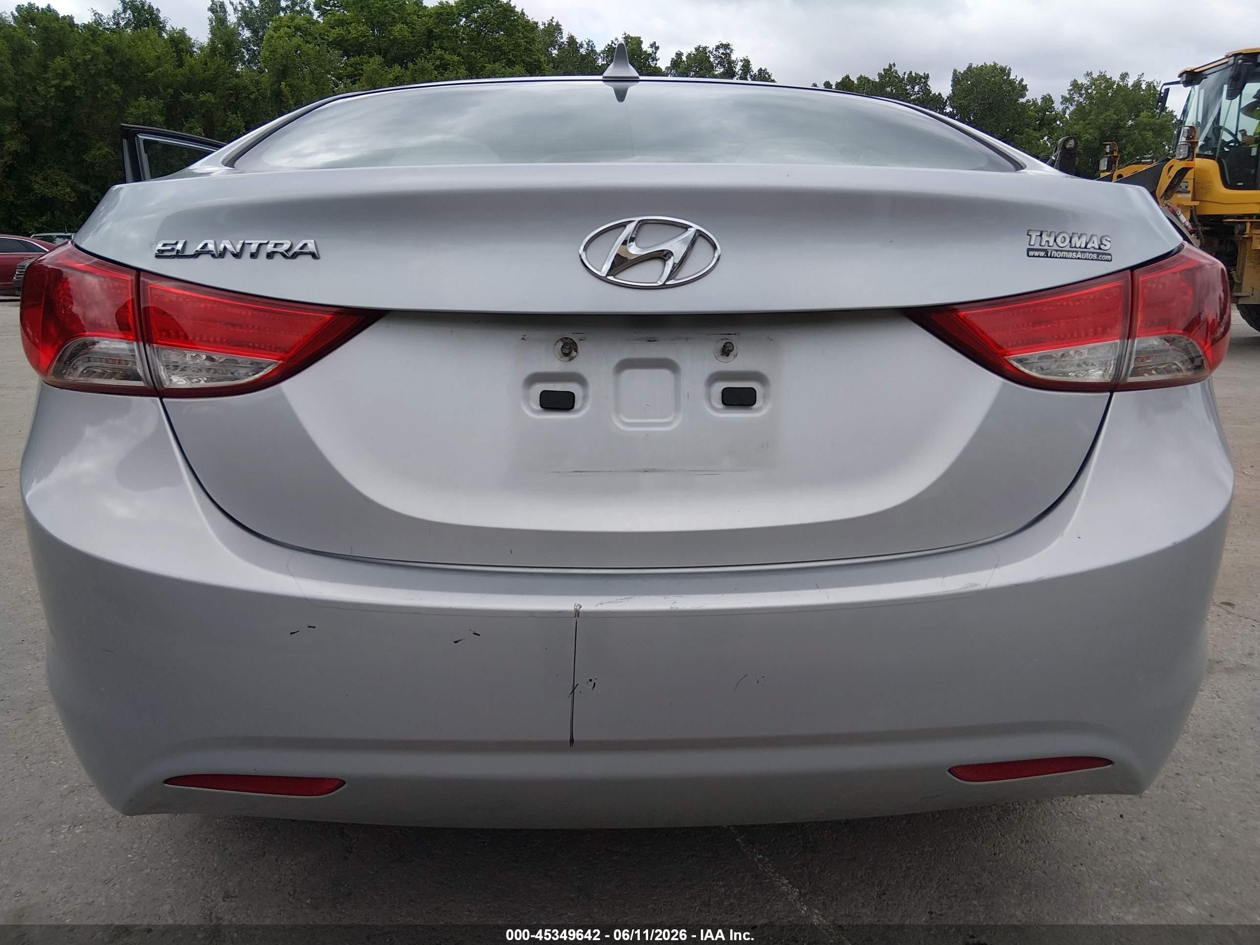 2011 Hyundai Elantra Gls Silver vin: 5NPDH4AEXBH035856