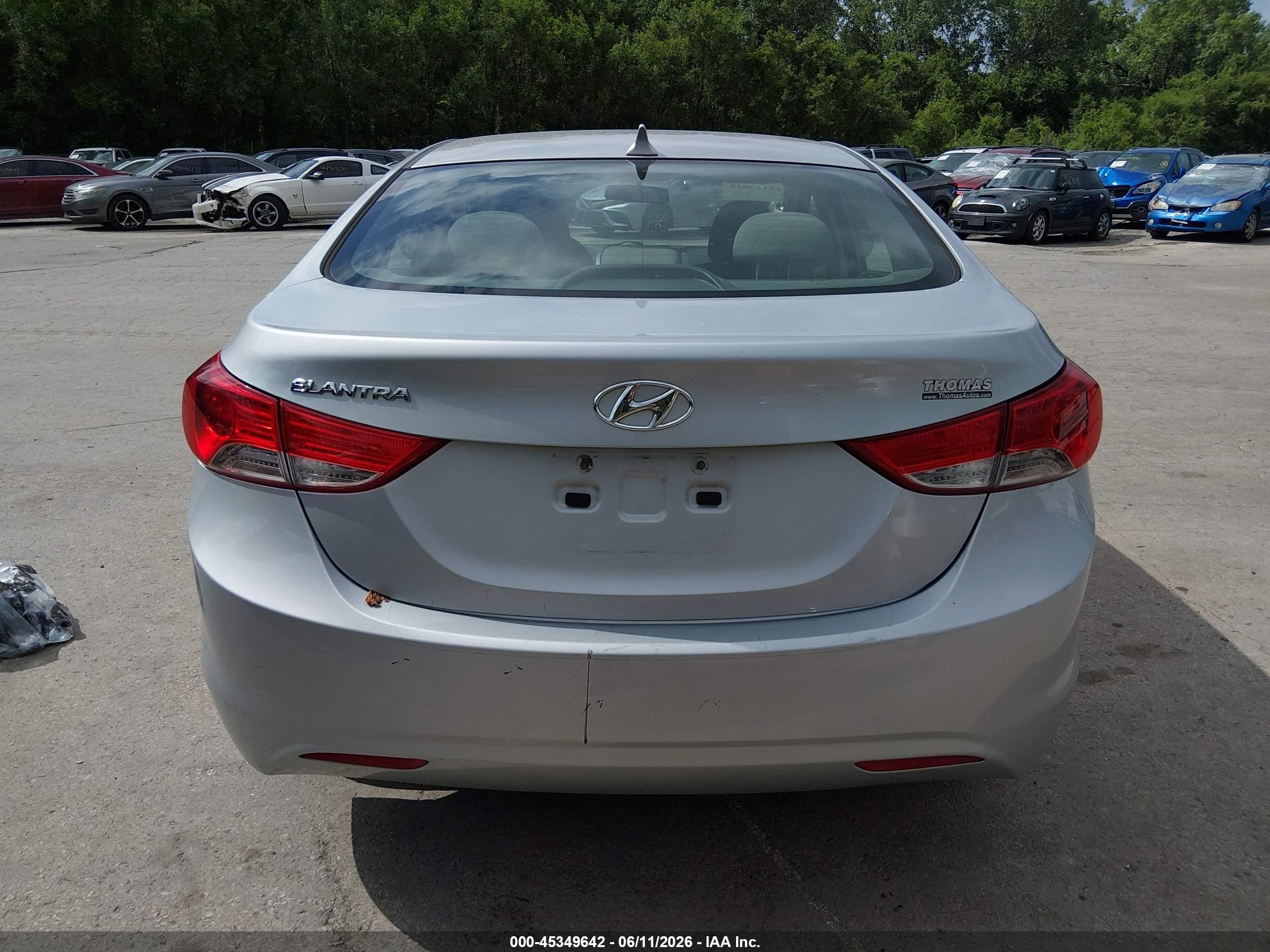 2011 Hyundai Elantra Gls Silver vin: 5NPDH4AEXBH035856