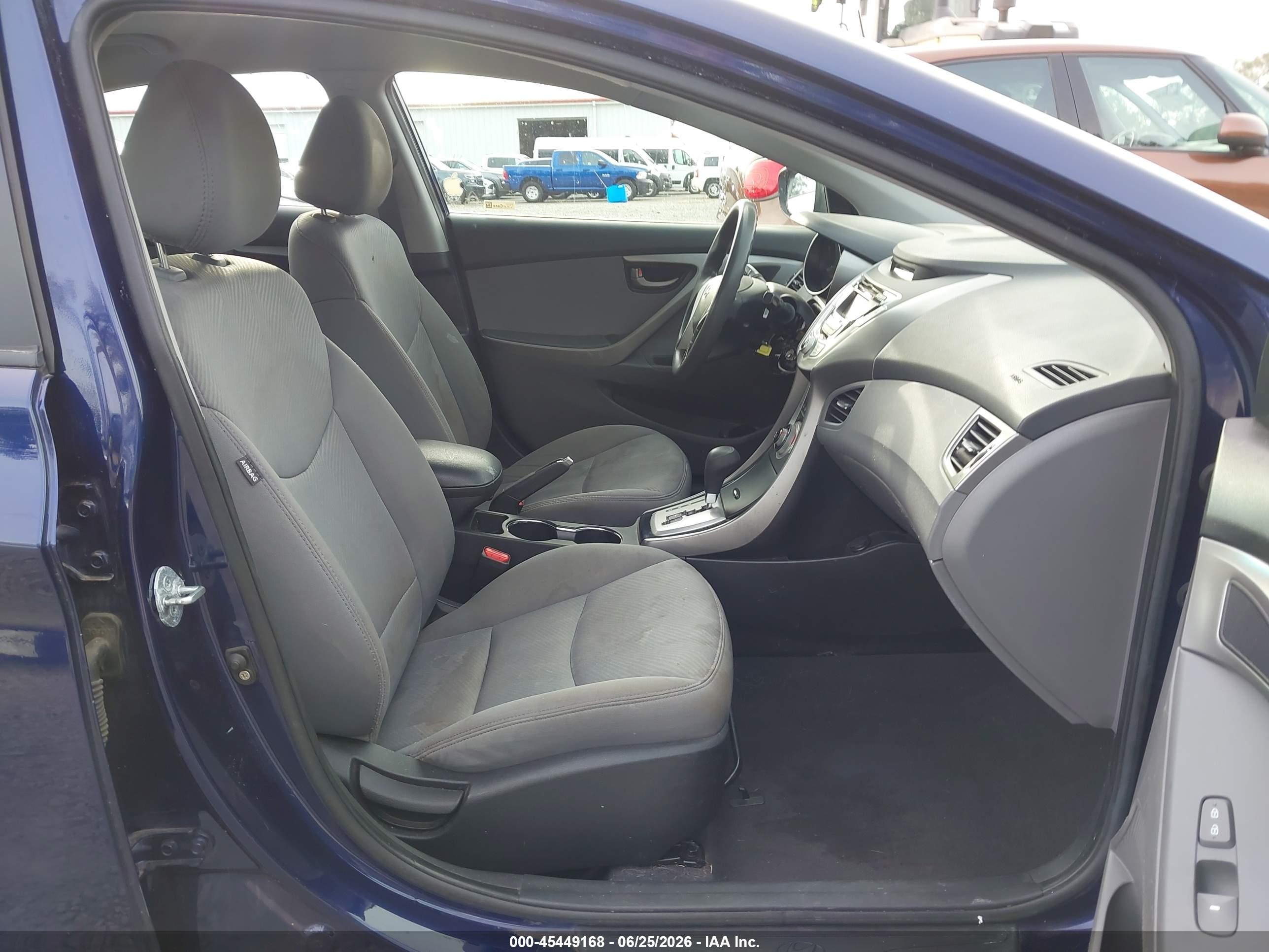 2011 Hyundai Elantra Gls Blue vin: 5NPDH4AEXBH036988