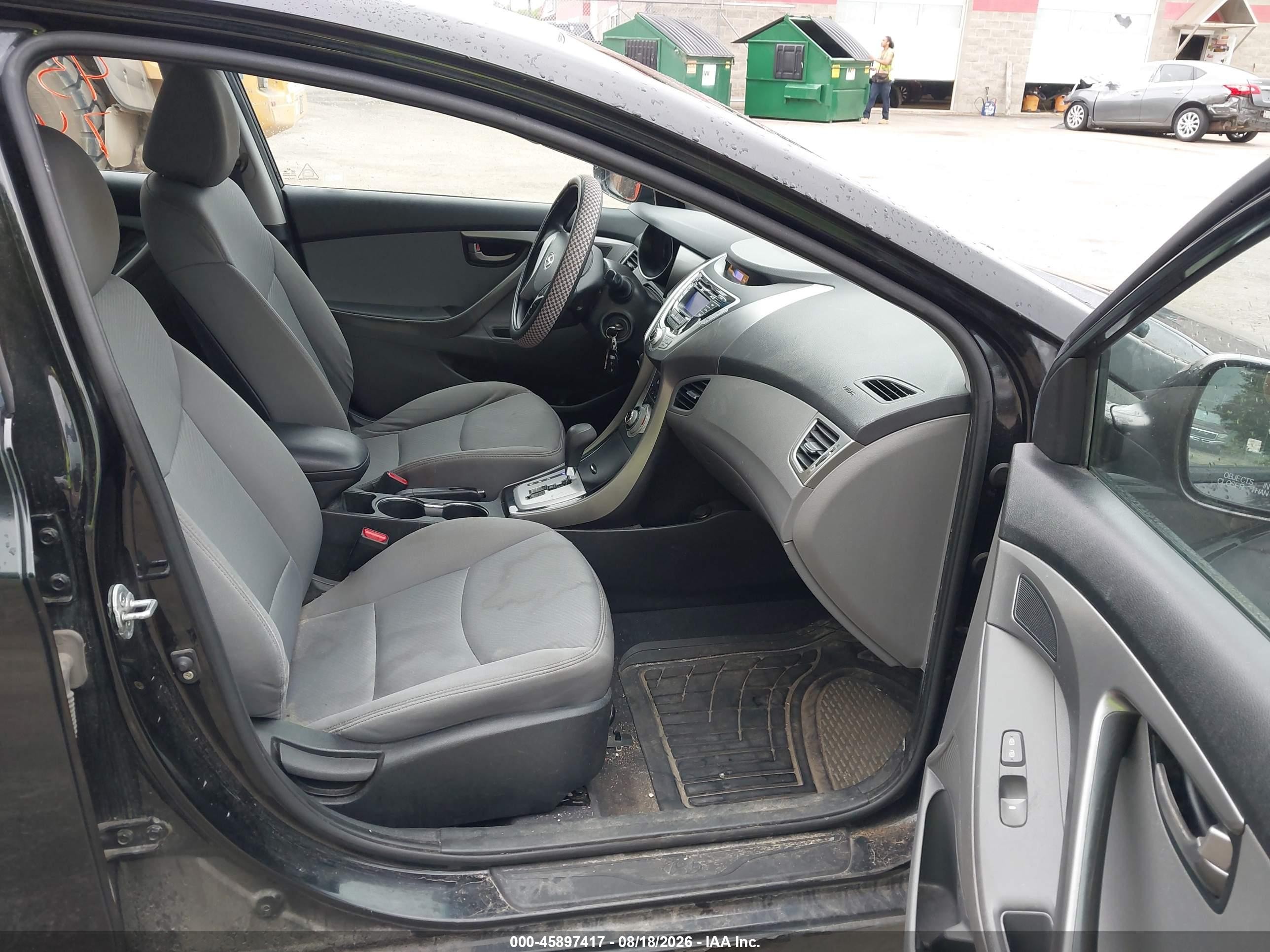 2011 Hyundai Elantra Gls Black vin: 5NPDH4AEXBH045478