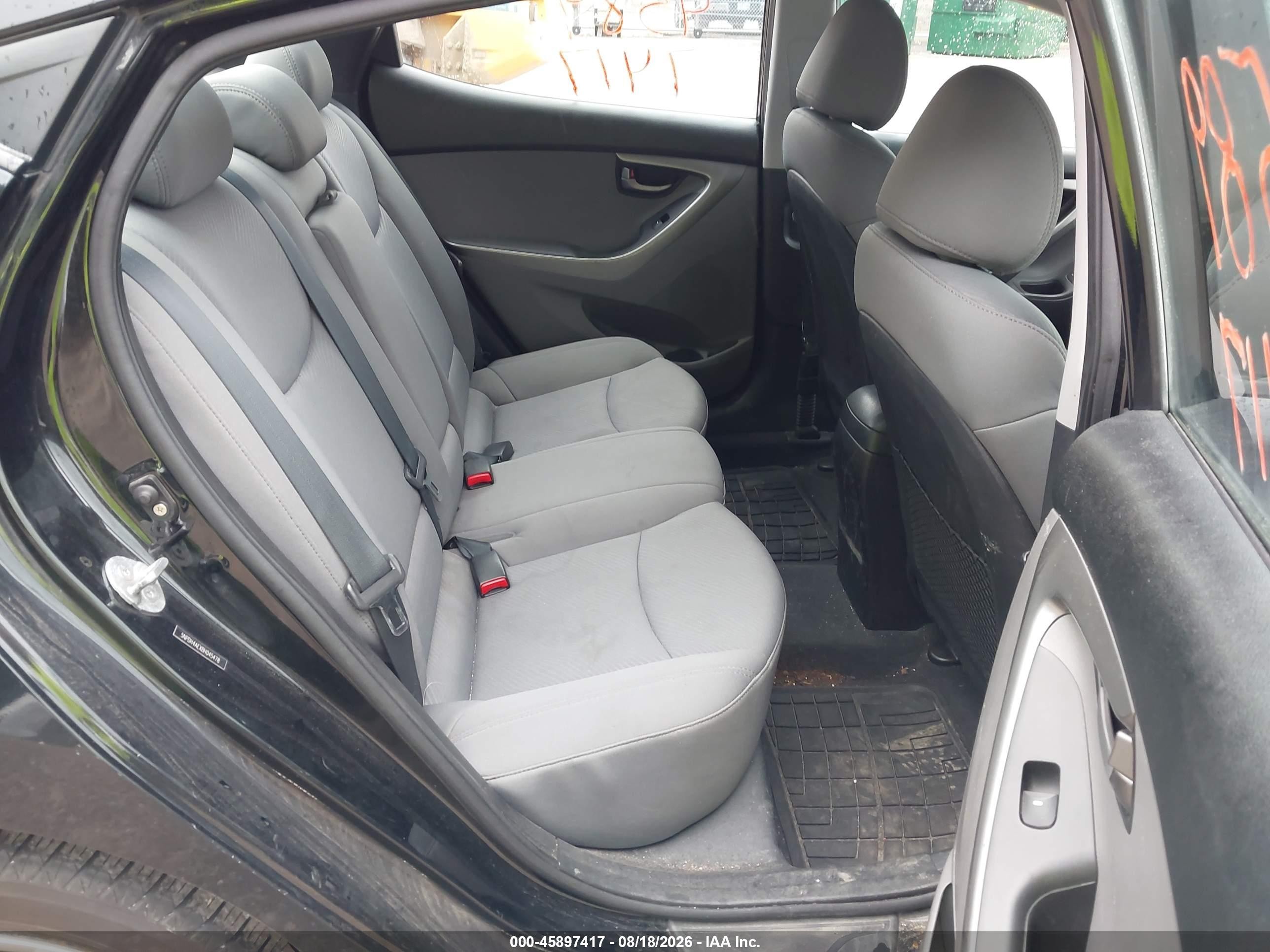 2011 Hyundai Elantra Gls Black vin: 5NPDH4AEXBH045478