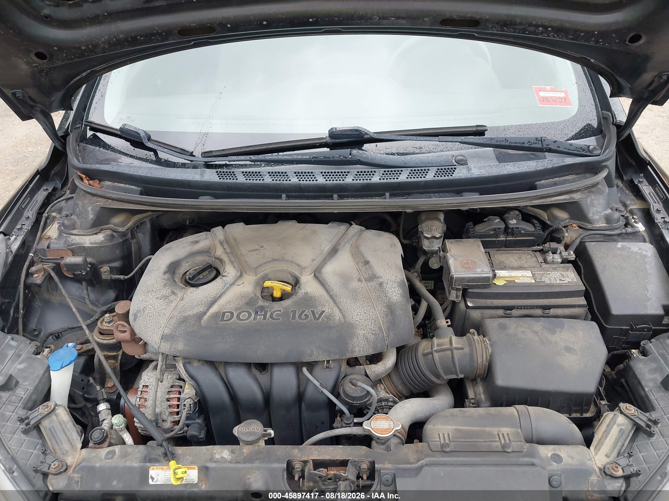 2011 Hyundai Elantra Gls Black vin: 5NPDH4AEXBH045478