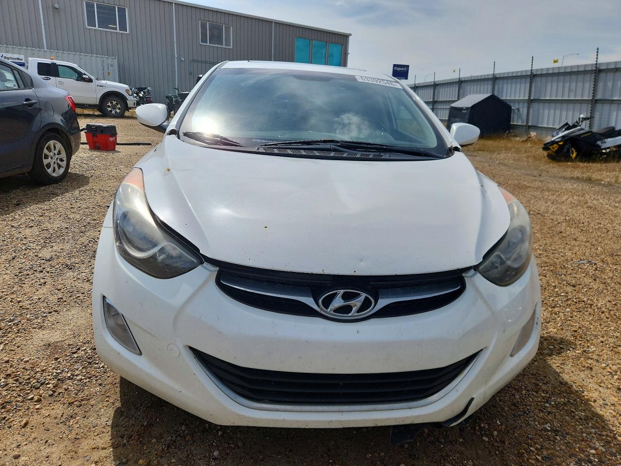 2011 Hyundai Elantra Gls White vin: 5NPDH4AEXBH055184
