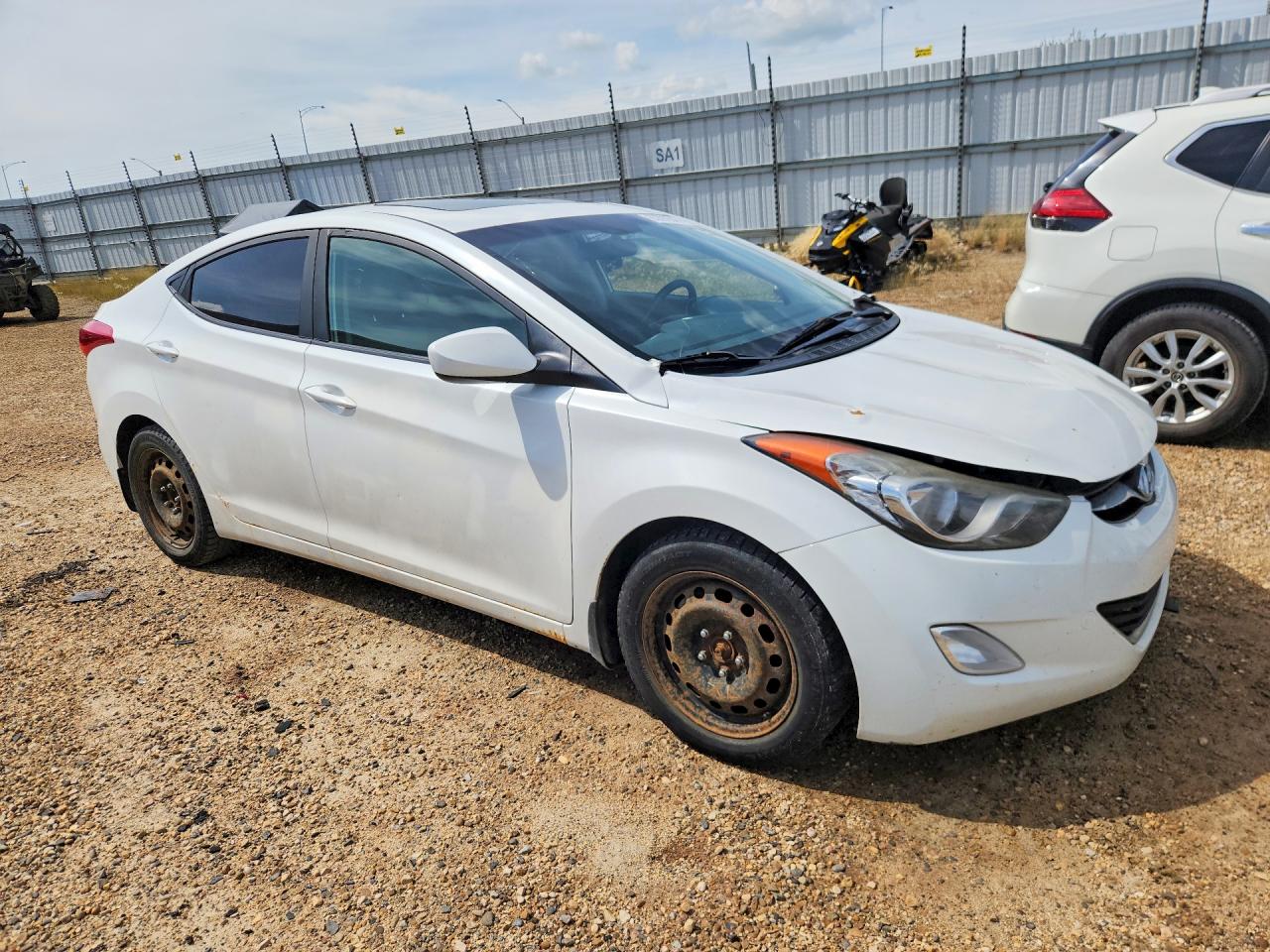 2011 Hyundai Elantra Gls White vin: 5NPDH4AEXBH055184
