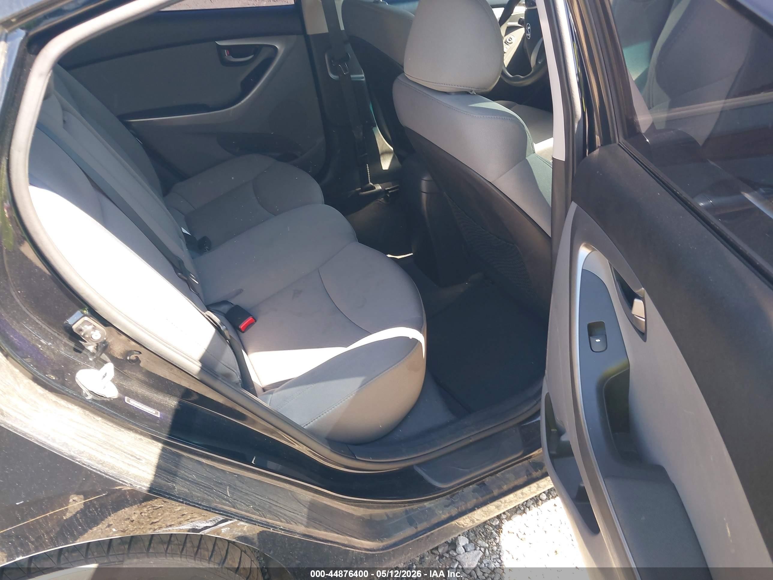 2012 Hyundai Elantra Gls Black vin: 5NPDH4AEXCH070737