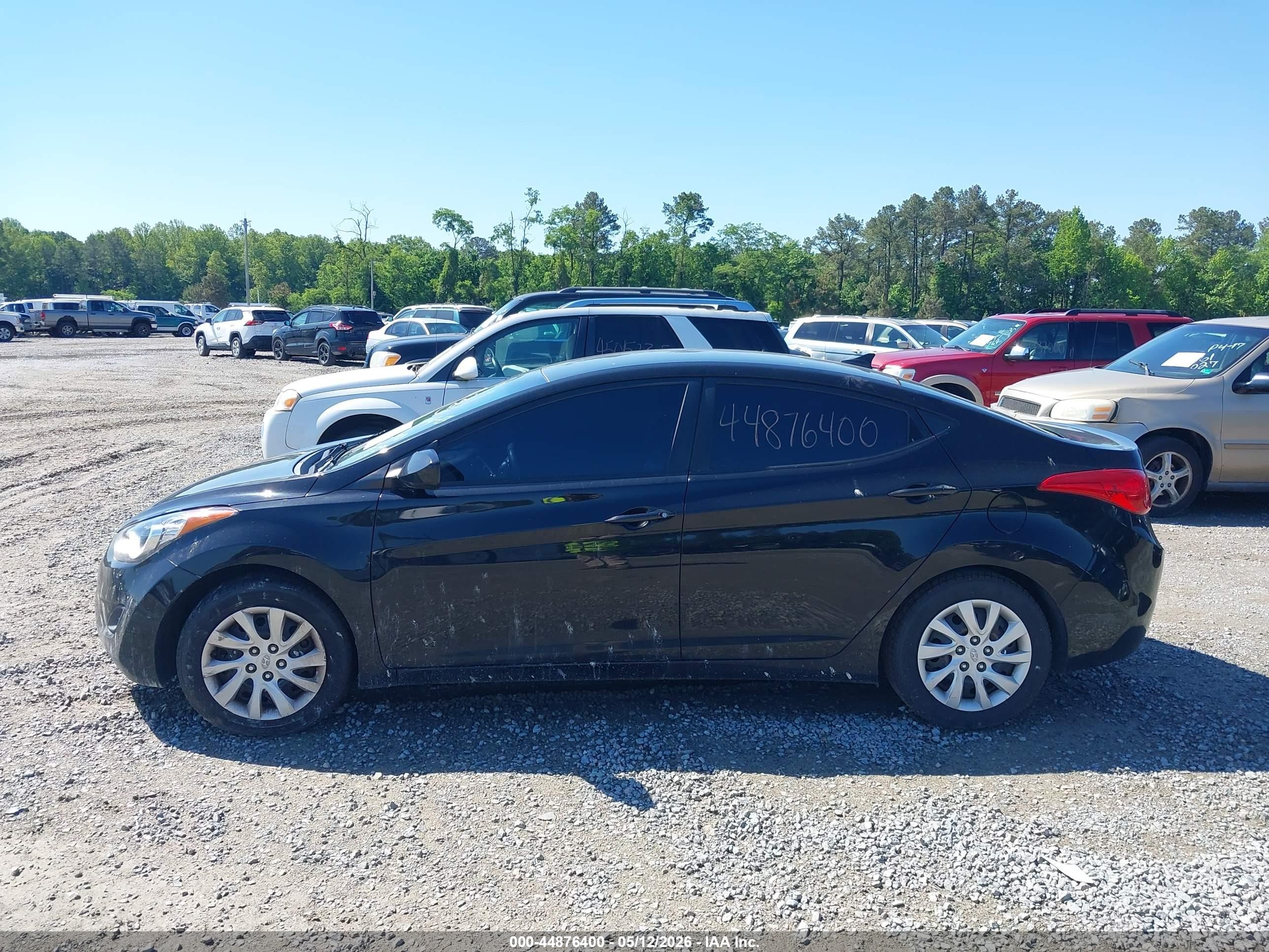 2012 Hyundai Elantra Gls Black vin: 5NPDH4AEXCH070737