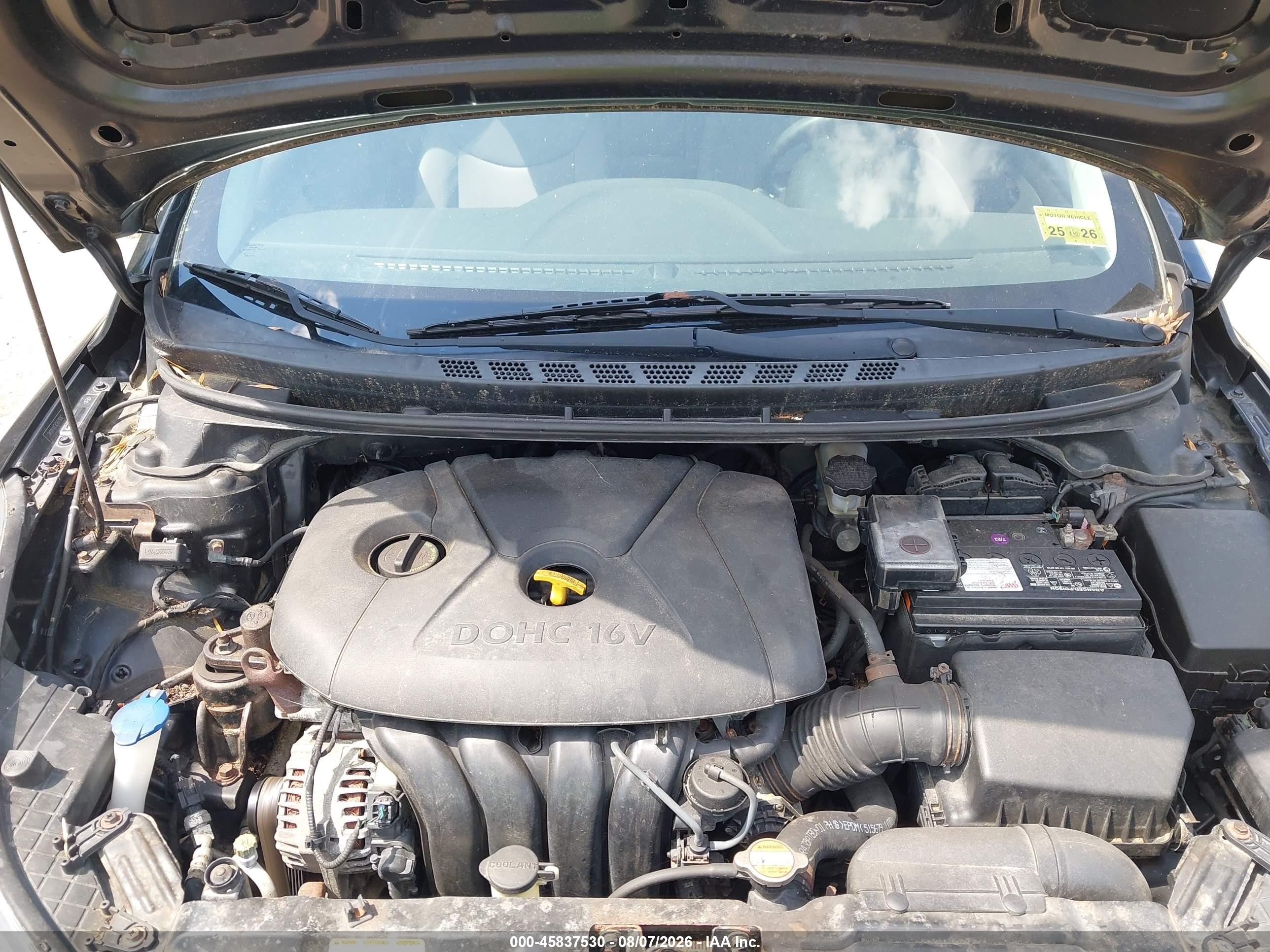 2012 Hyundai Elantra Gls Black vin: 5NPDH4AEXCH078062