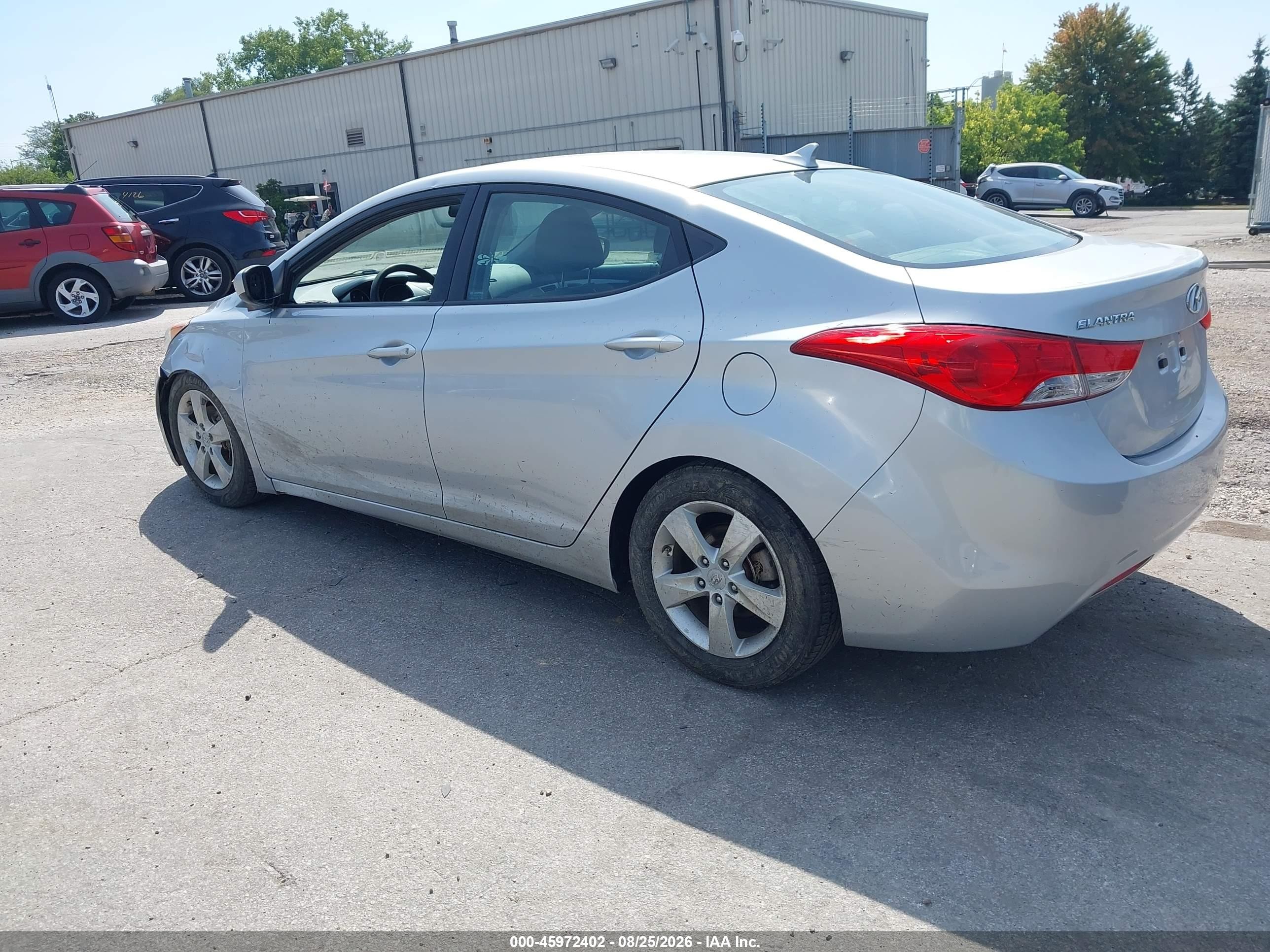 2012 Hyundai Elantra Gls Gray vin: 5NPDH4AEXCH100173