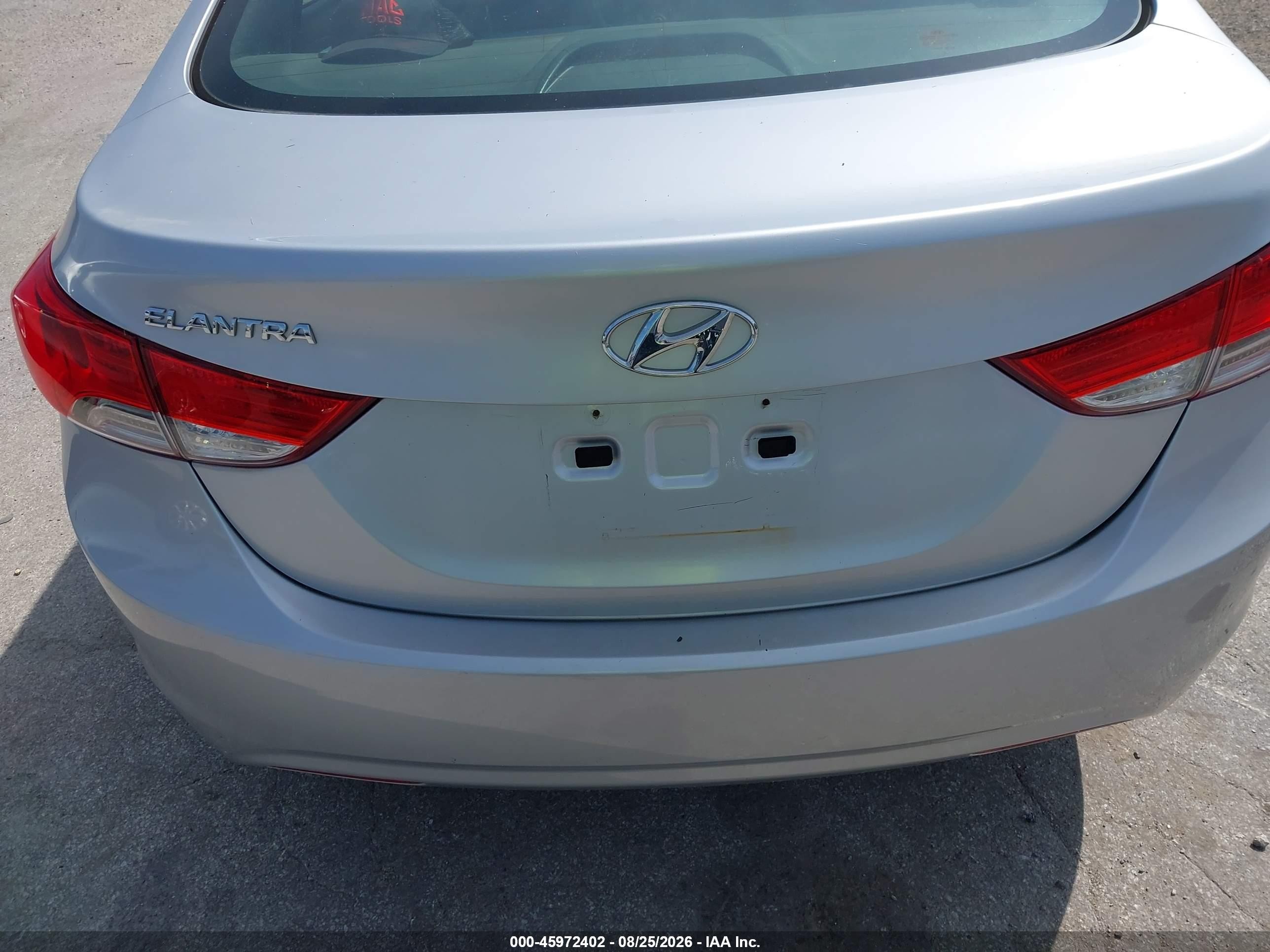2012 Hyundai Elantra Gls Gray vin: 5NPDH4AEXCH100173