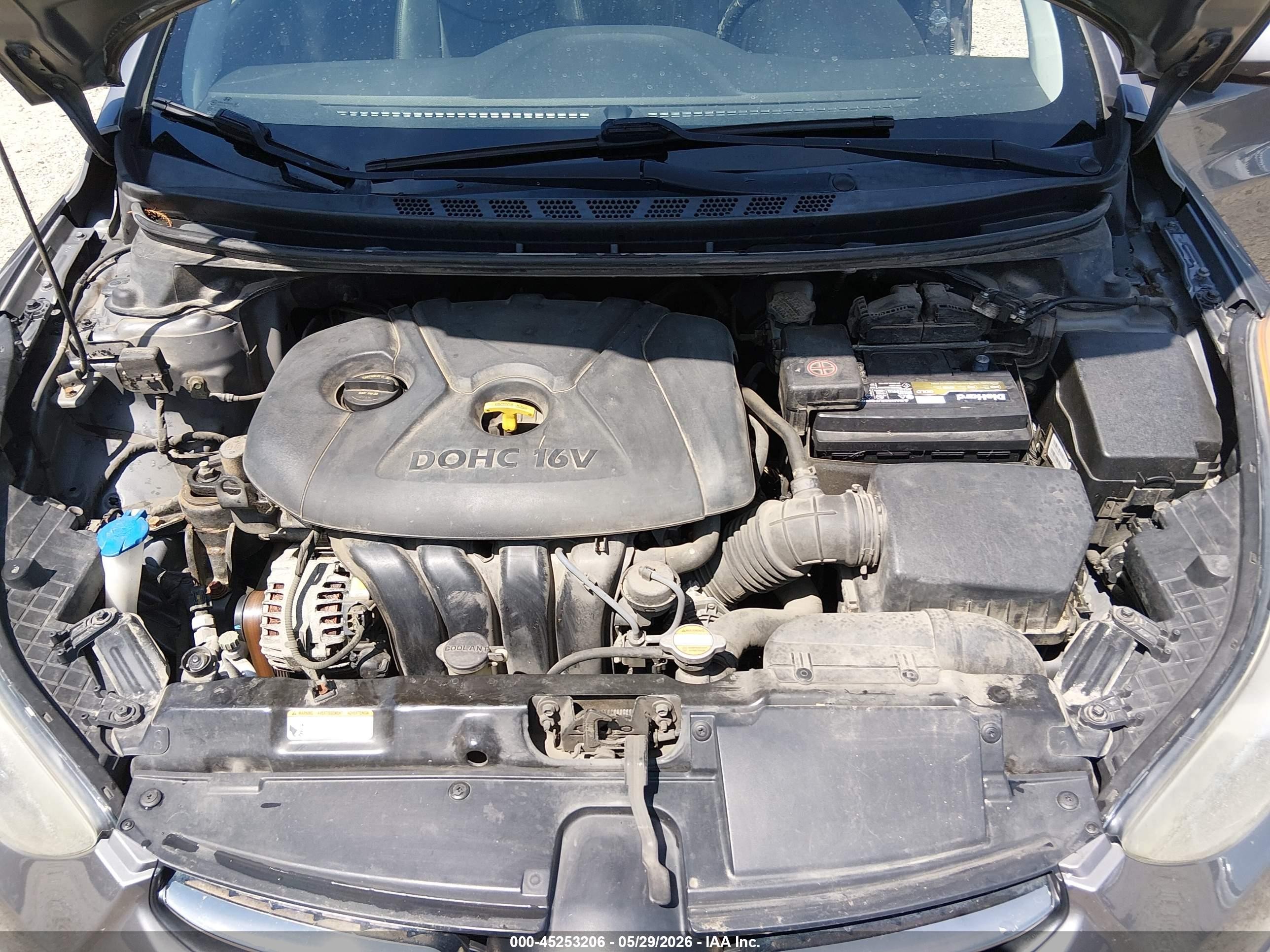 2012 Hyundai Elantra Limited Серый vin: 5NPDH4AEXCH100237