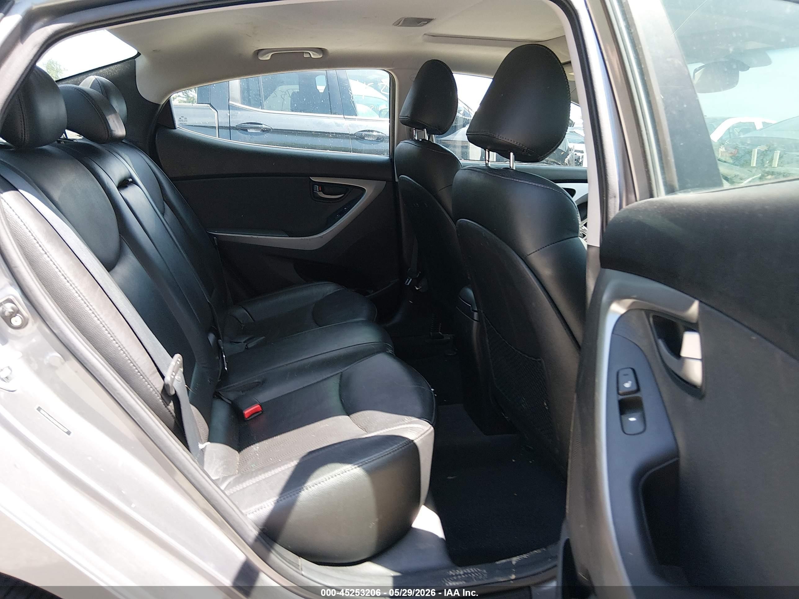 2012 Hyundai Elantra Limited Серый vin: 5NPDH4AEXCH100237