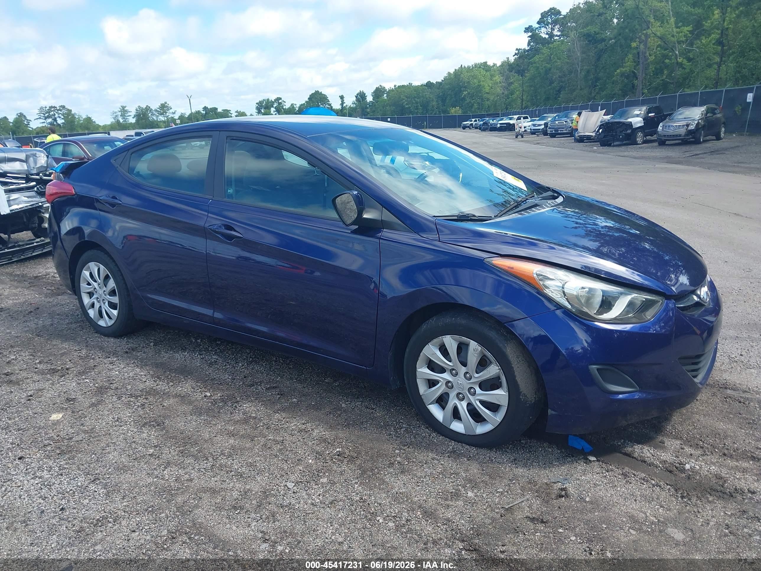 2012 Hyundai Elantra Gls Фиолетовый vin: 5NPDH4AEXCH100755