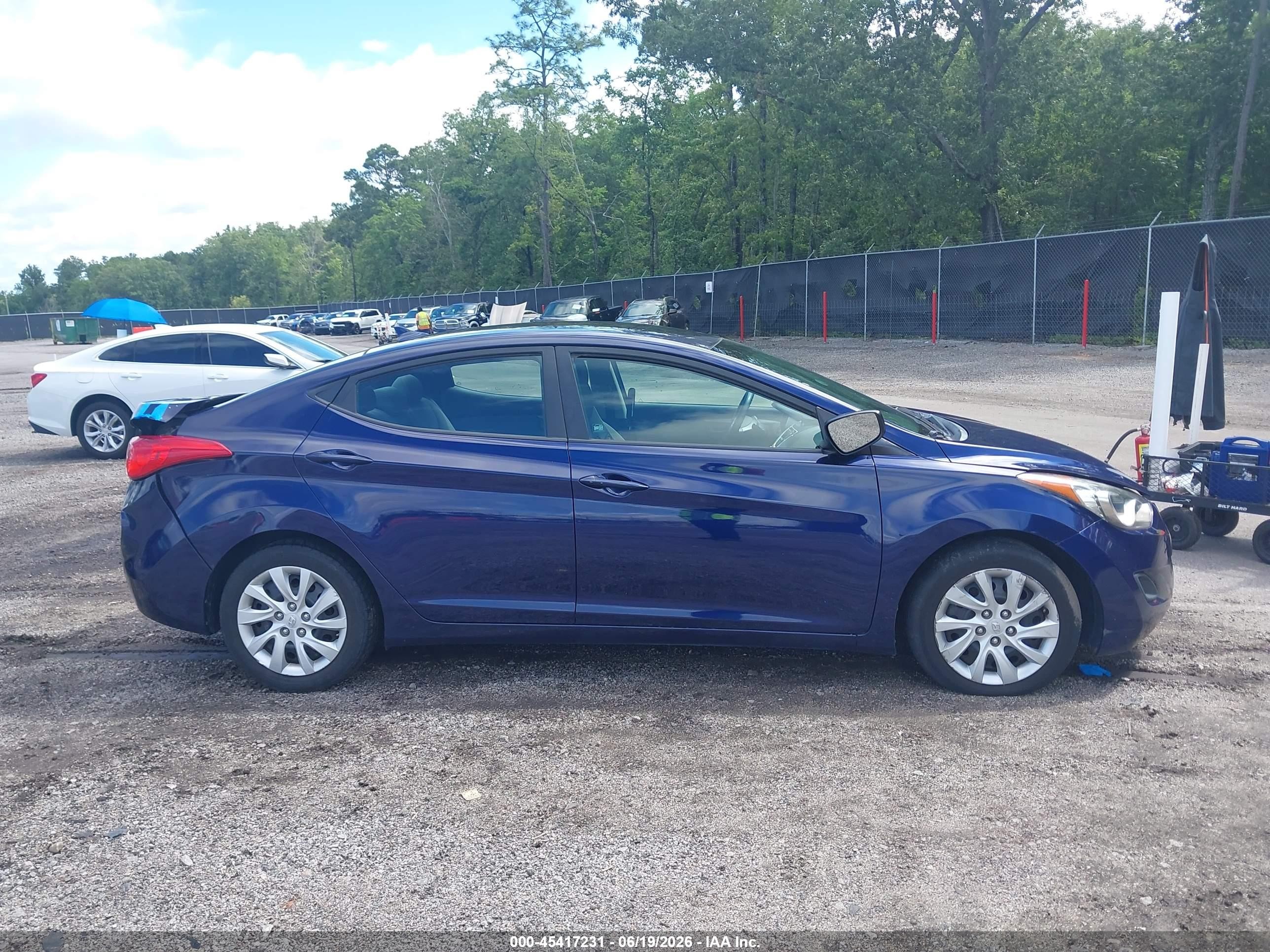 2012 Hyundai Elantra Gls Фиолетовый vin: 5NPDH4AEXCH100755
