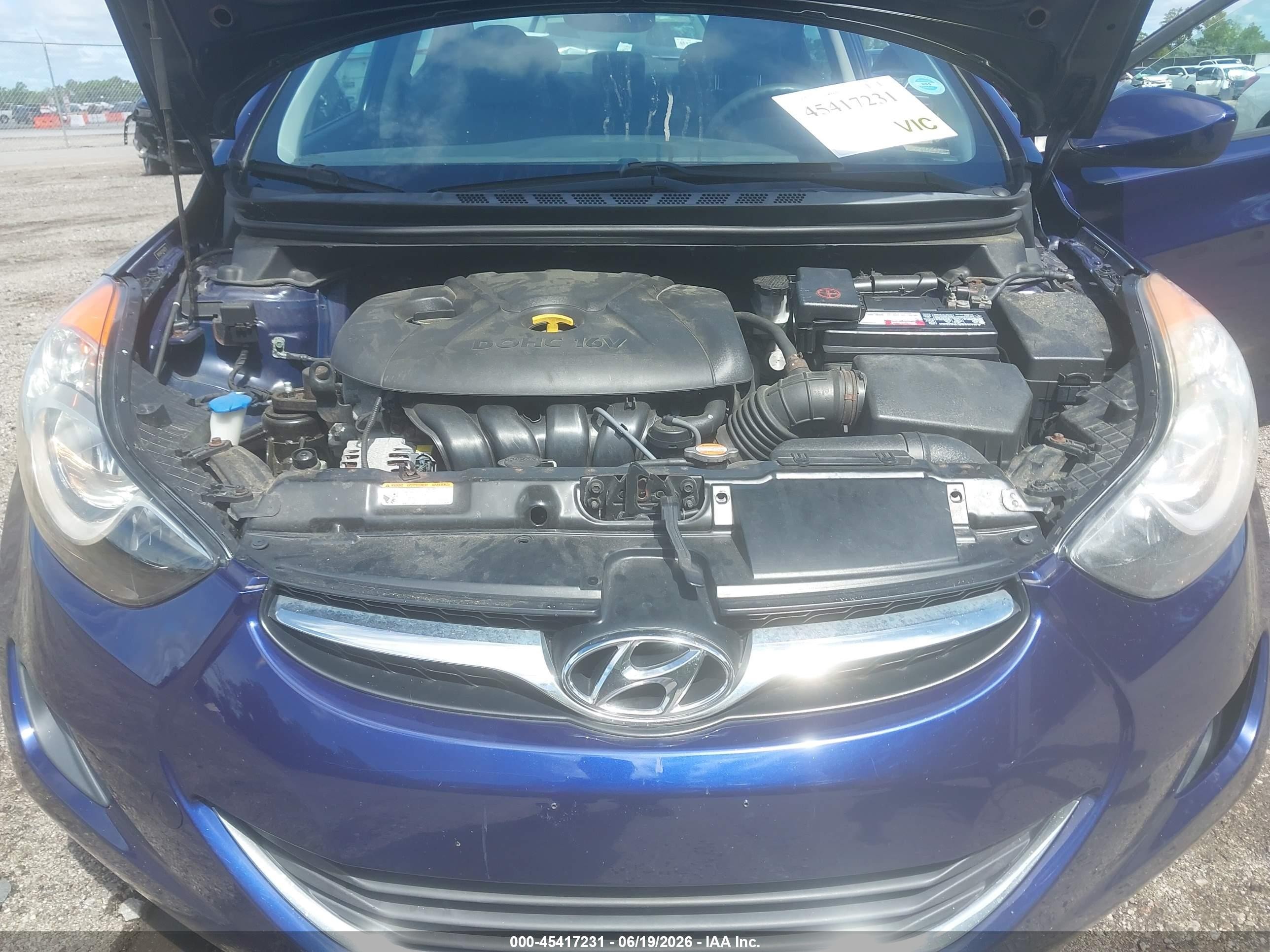 2012 Hyundai Elantra Gls Фиолетовый vin: 5NPDH4AEXCH100755