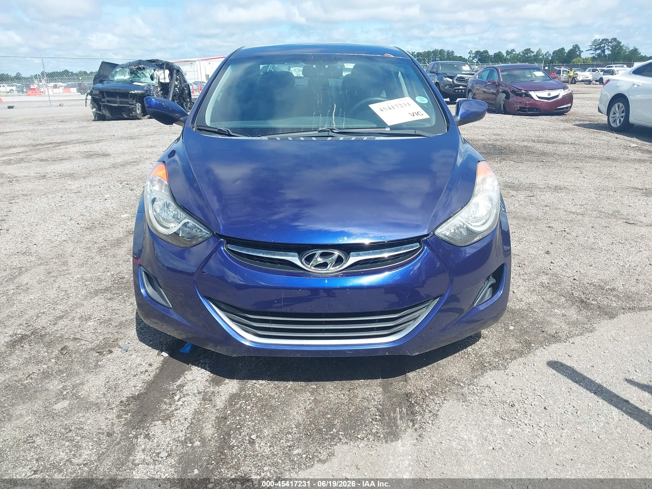 2012 Hyundai Elantra Gls Фиолетовый vin: 5NPDH4AEXCH100755