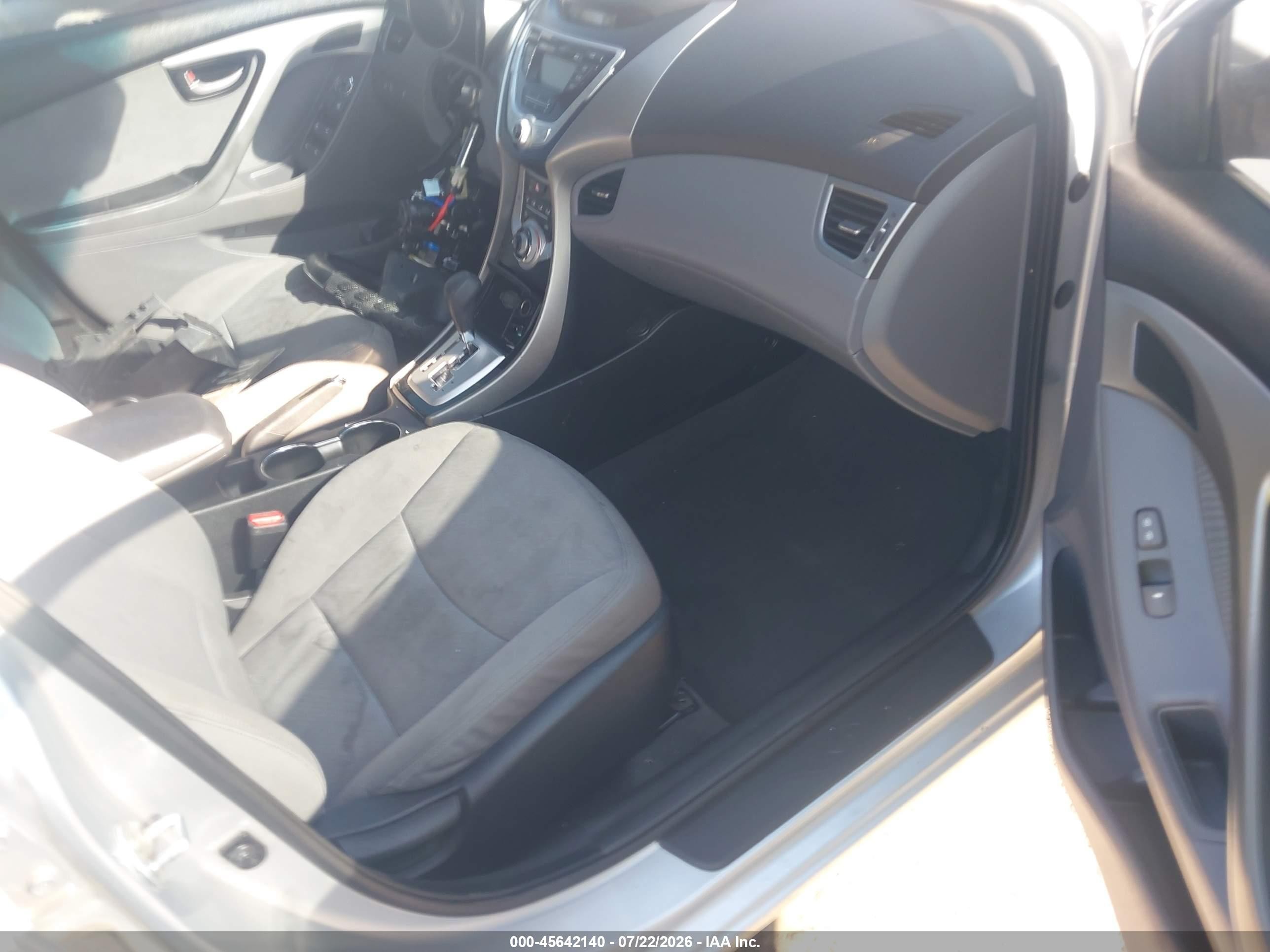 2012 Hyundai Elantra Gls Gray vin: 5NPDH4AEXCH111819