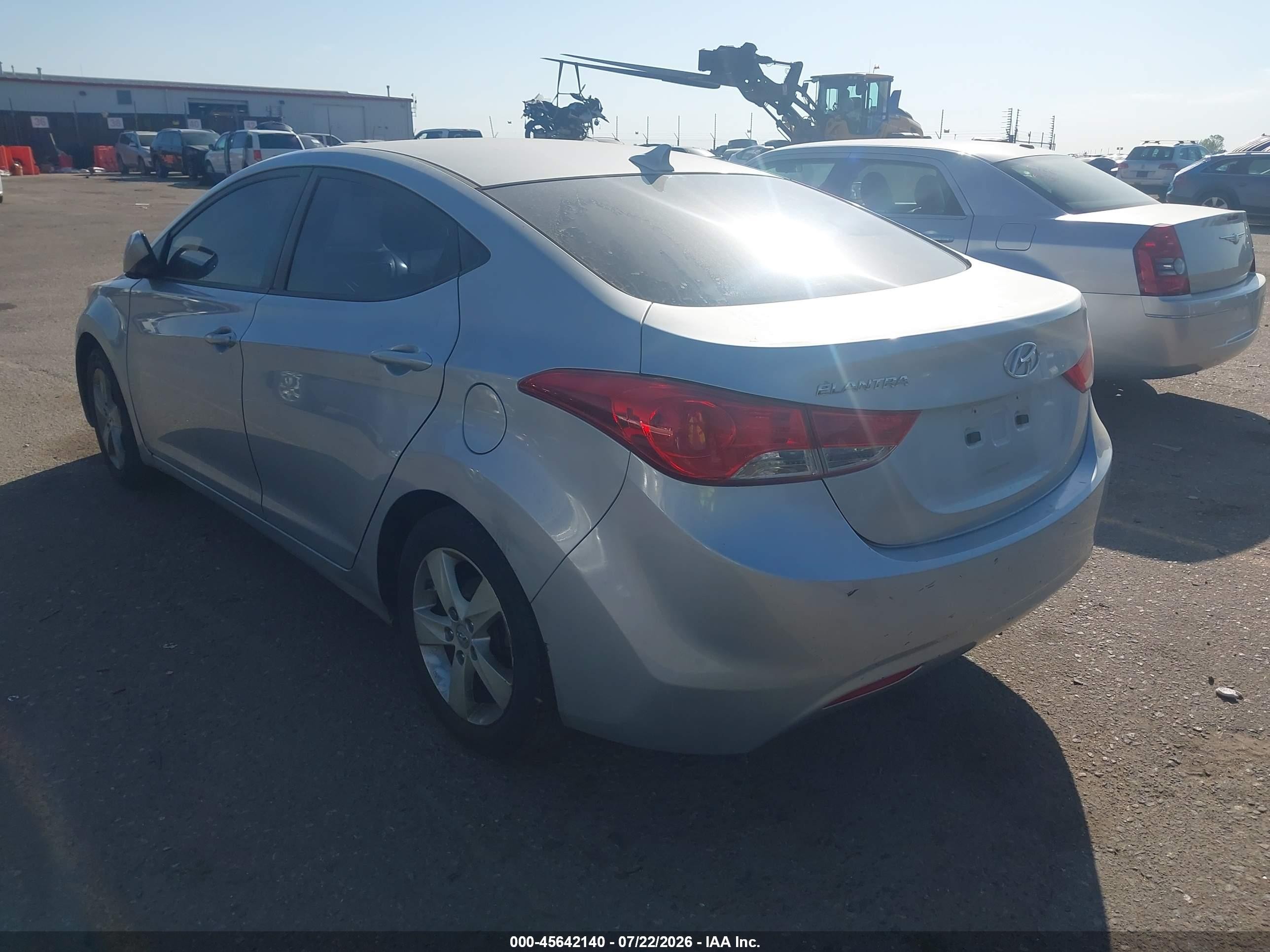 2012 Hyundai Elantra Gls Gray vin: 5NPDH4AEXCH111819