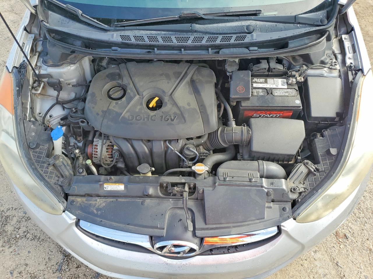 2012 Hyundai Elantra Silver vin: 5NPDH4AEXCH114462
