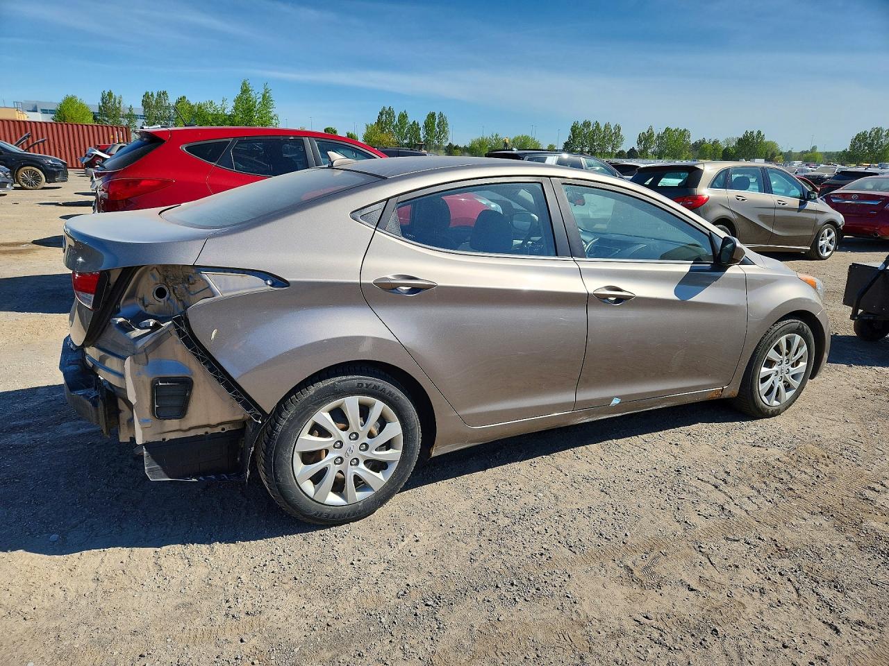 2012 Hyundai Elantra Gls Серый vin: 5NPDH4AEXCH117653