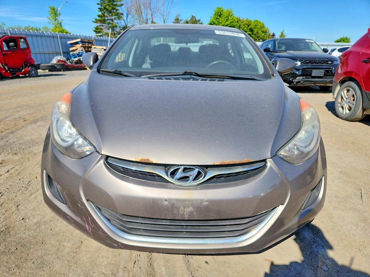 2012 Hyundai Elantra Gls Серый vin: 5NPDH4AEXCH117653