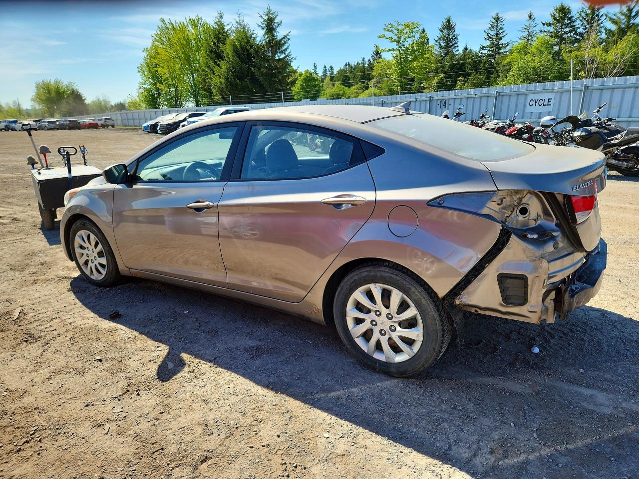 2012 Hyundai Elantra Gls Серый vin: 5NPDH4AEXCH117653