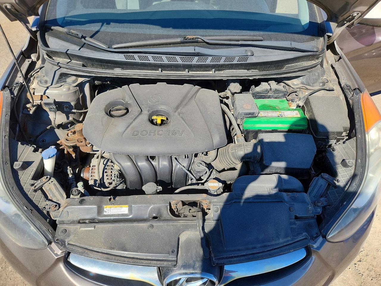2012 Hyundai Elantra Gls Серый vin: 5NPDH4AEXCH117653