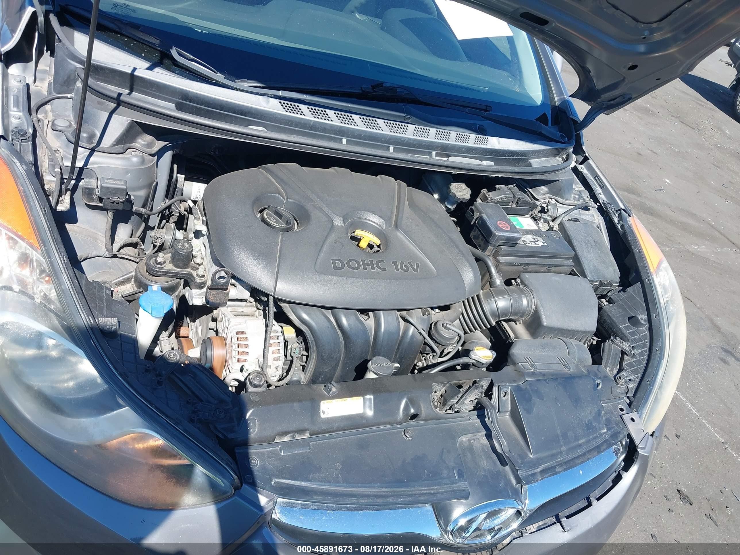 2012 Hyundai Elantra Gls Gray vin: 5NPDH4AEXCH124425