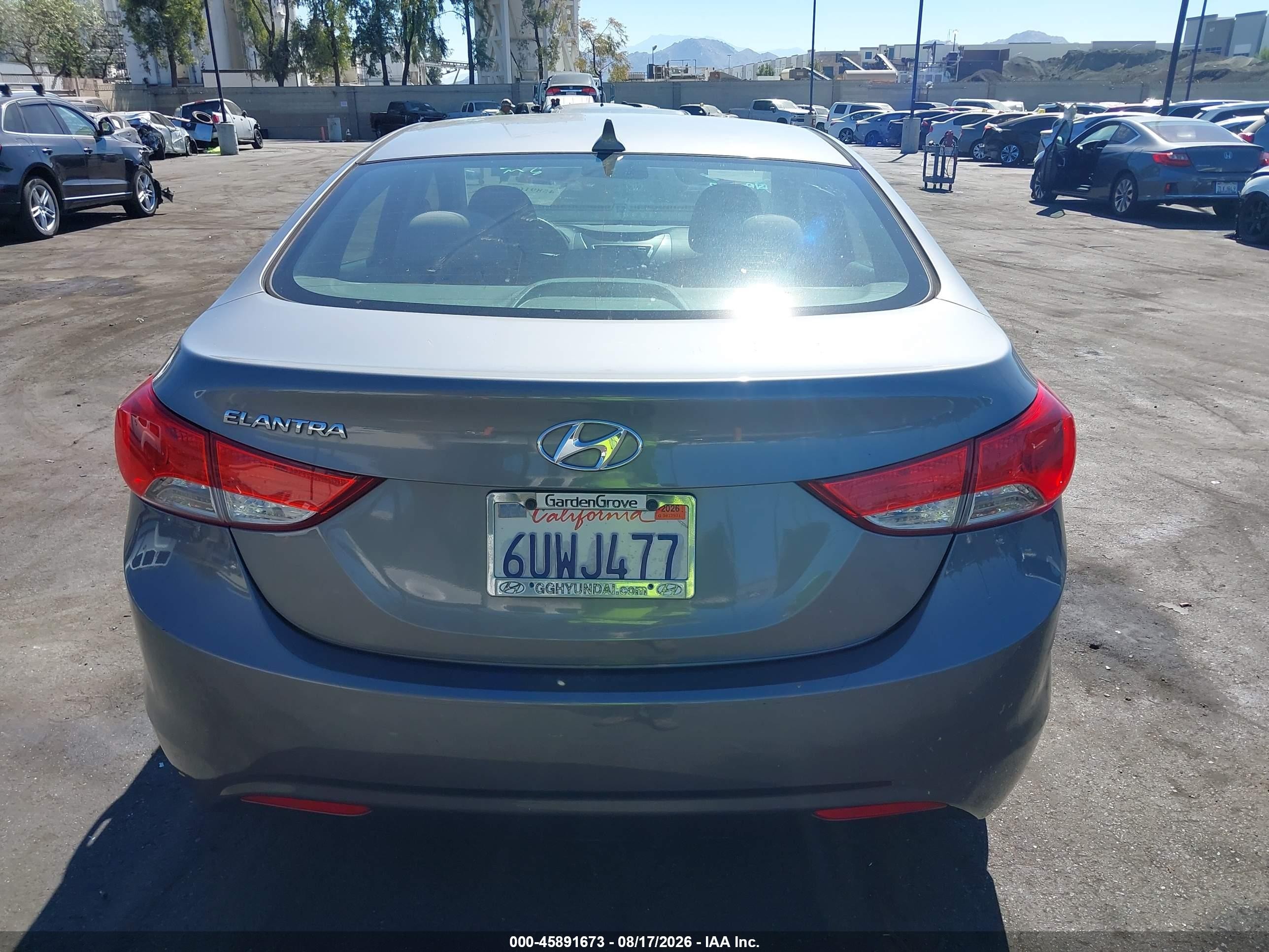 2012 Hyundai Elantra Gls Gray vin: 5NPDH4AEXCH124425