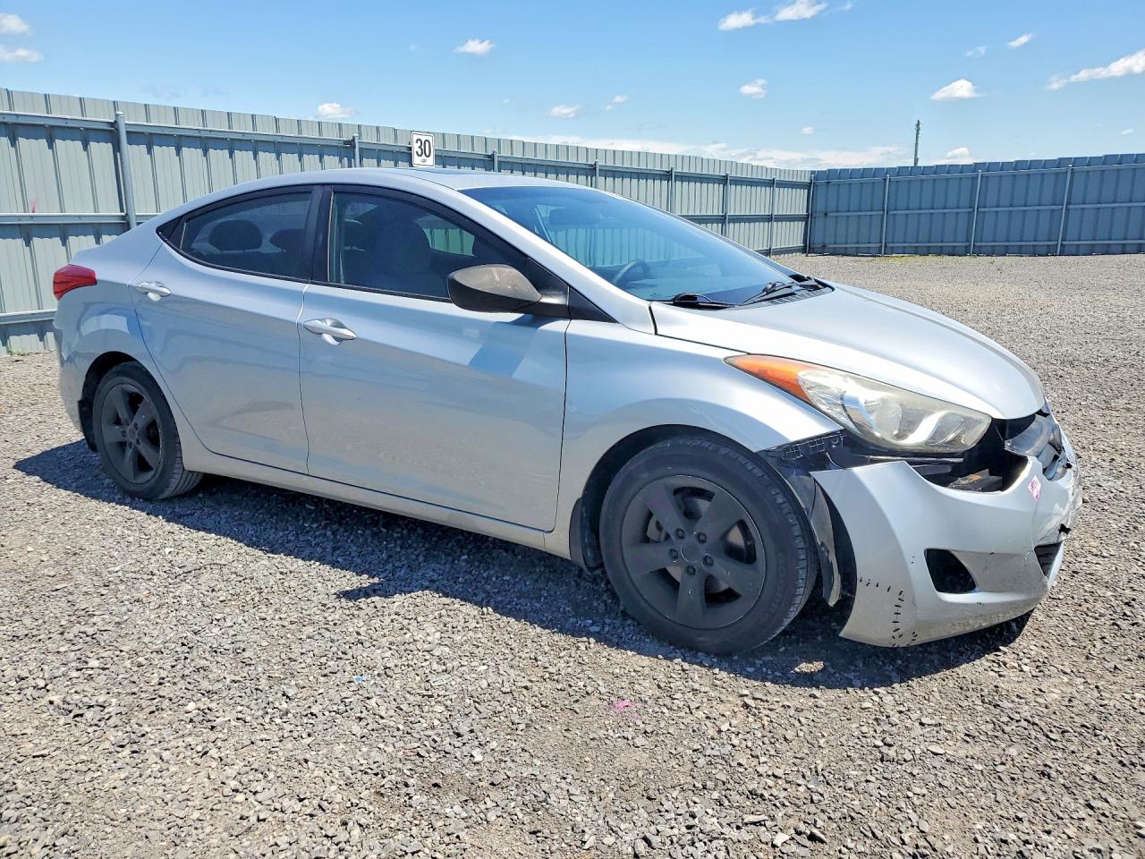 2012 Hyundai Elantra Gls Silver vin: 5NPDH4AEXCH138633
