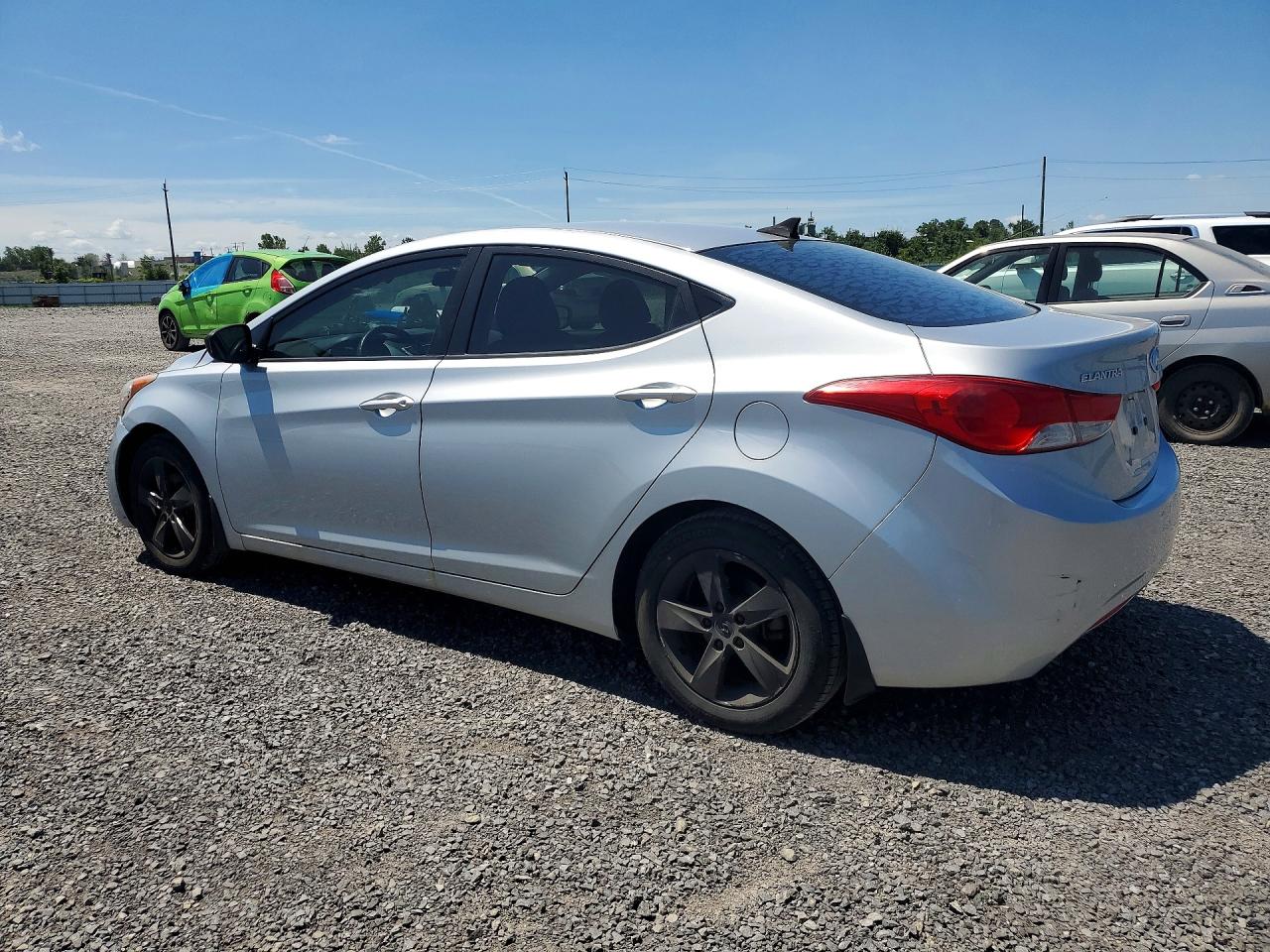 2012 Hyundai Elantra Gls Silver vin: 5NPDH4AEXCH138633