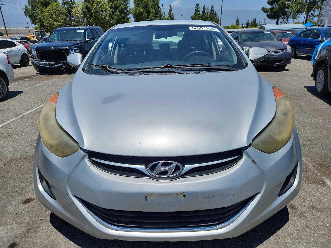 2012 Hyundai Elantra Gls Silver vin: 5NPDH4AEXCH140477