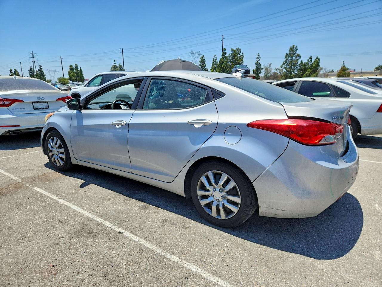 2012 Hyundai Elantra Gls Silver vin: 5NPDH4AEXCH140477
