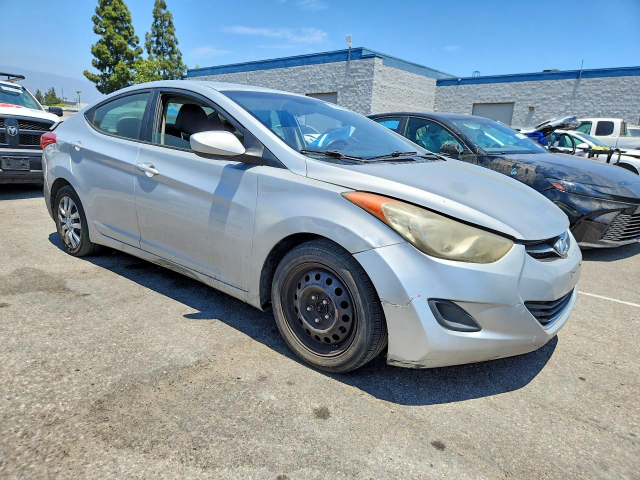 2012 Hyundai Elantra Gls Silver vin: 5NPDH4AEXCH140477