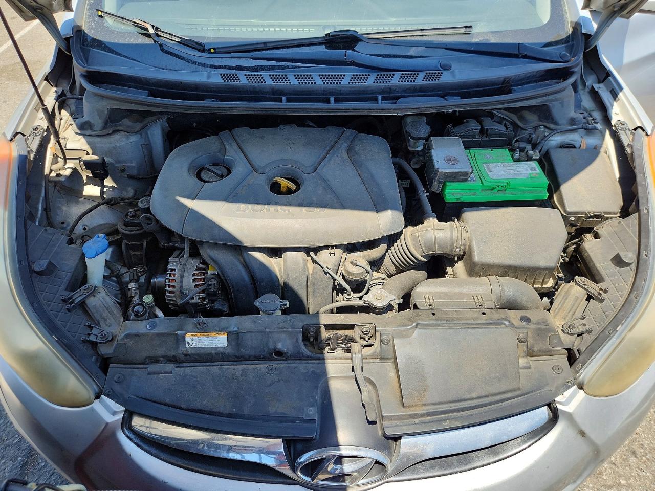 2012 Hyundai Elantra Gls Silver vin: 5NPDH4AEXCH140477